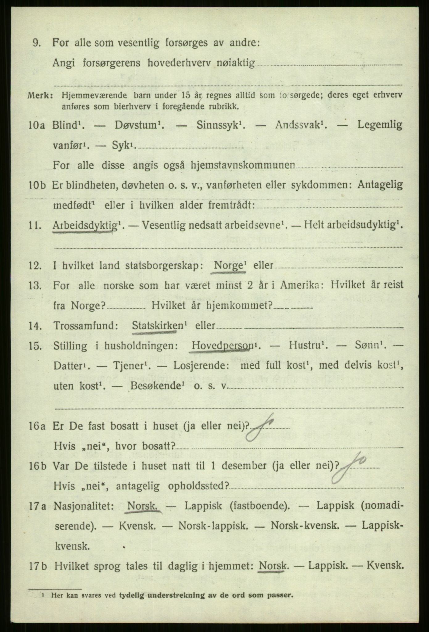 SATØ, 1920 census for Nordreisa, 1920, p. 2682