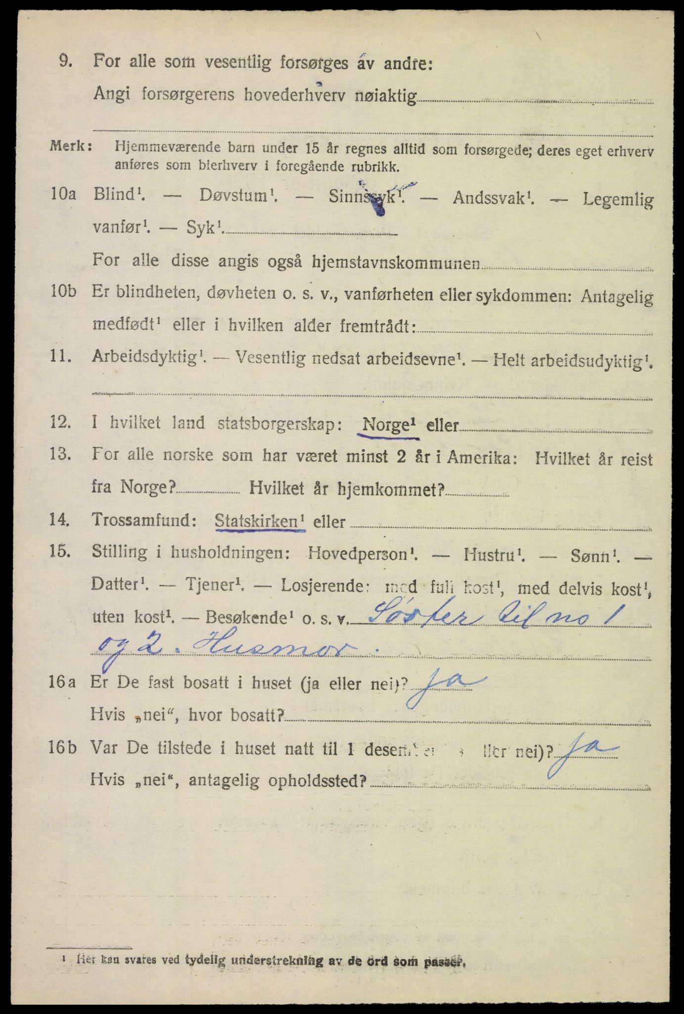 SAH, 1920 census for Sør-Odal, 1920, p. 2998