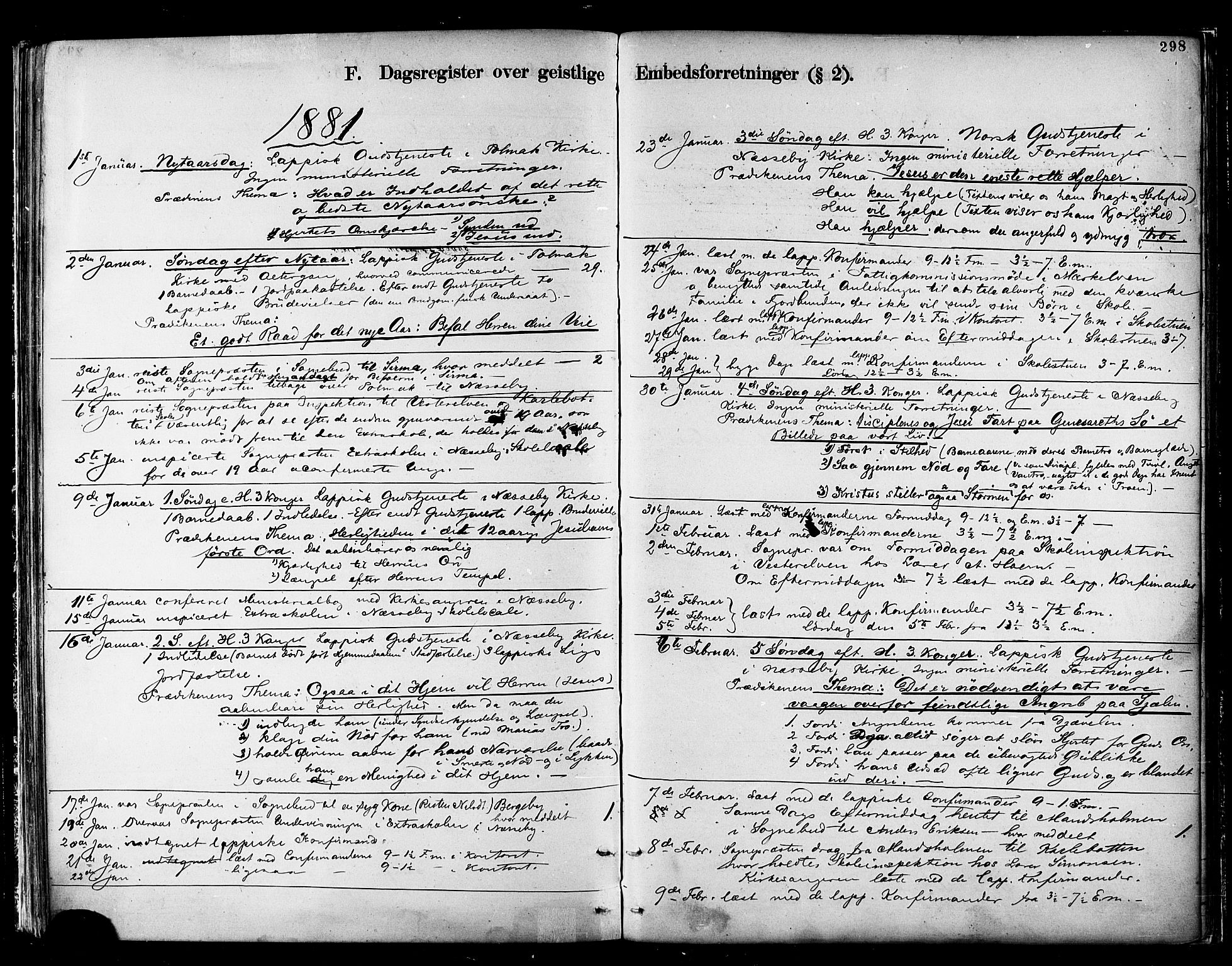 Nesseby sokneprestkontor, SATØ/S-1330/H/Ha/L0004kirke: Parish register (official) no. 4, 1877-1884, p. 298