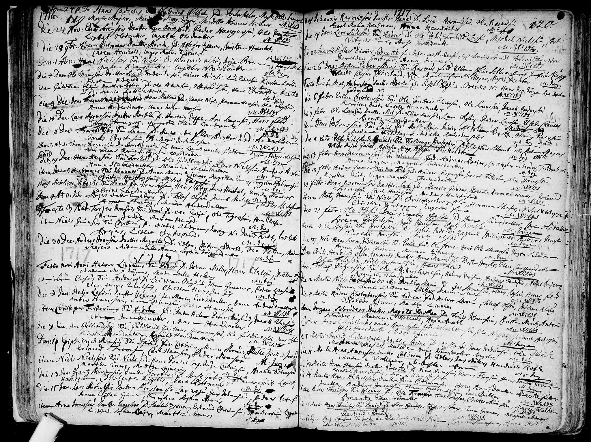 Kongsberg kirkebøker, SAKO/A-22/F/Fa/L0001: Parish register (official) no. I 1, 1696-1720, p. 119-120