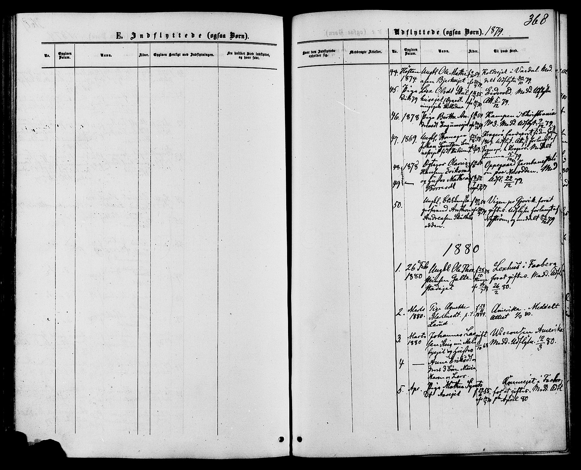 Biri prestekontor, SAH/PREST-096/H/Ha/Haa/L0006: Parish register (official) no. 6, 1877-1886, p. 368