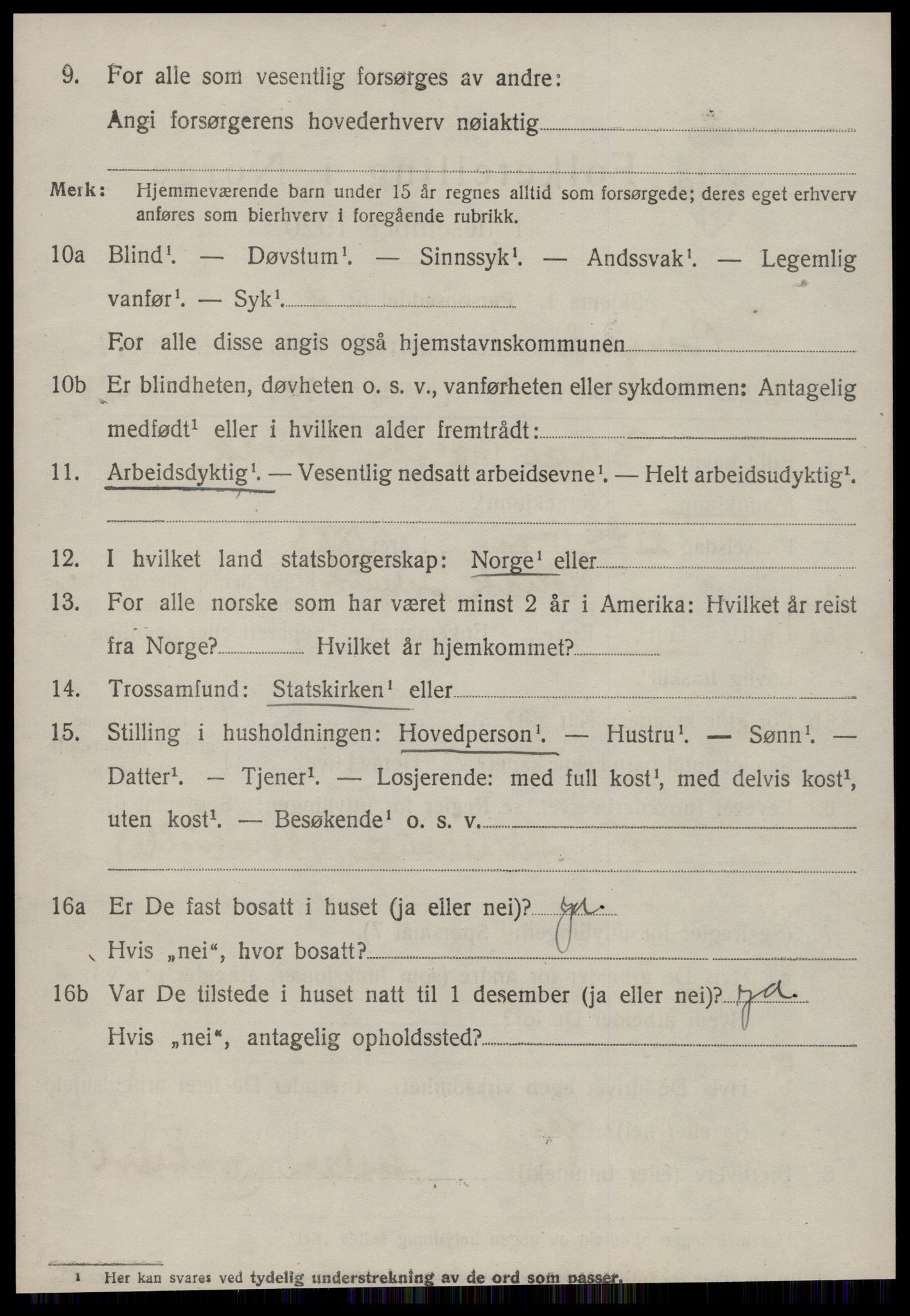 SAT, 1920 census for Borgund, 1920, p. 12547