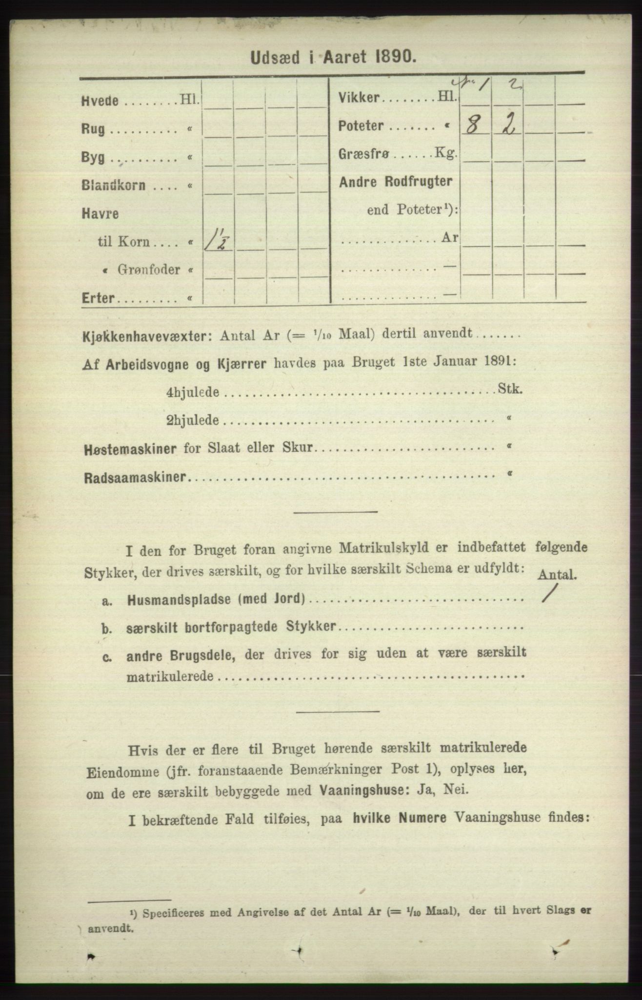 RA, 1891 census for 1251 Bruvik, 1891, p. 4226