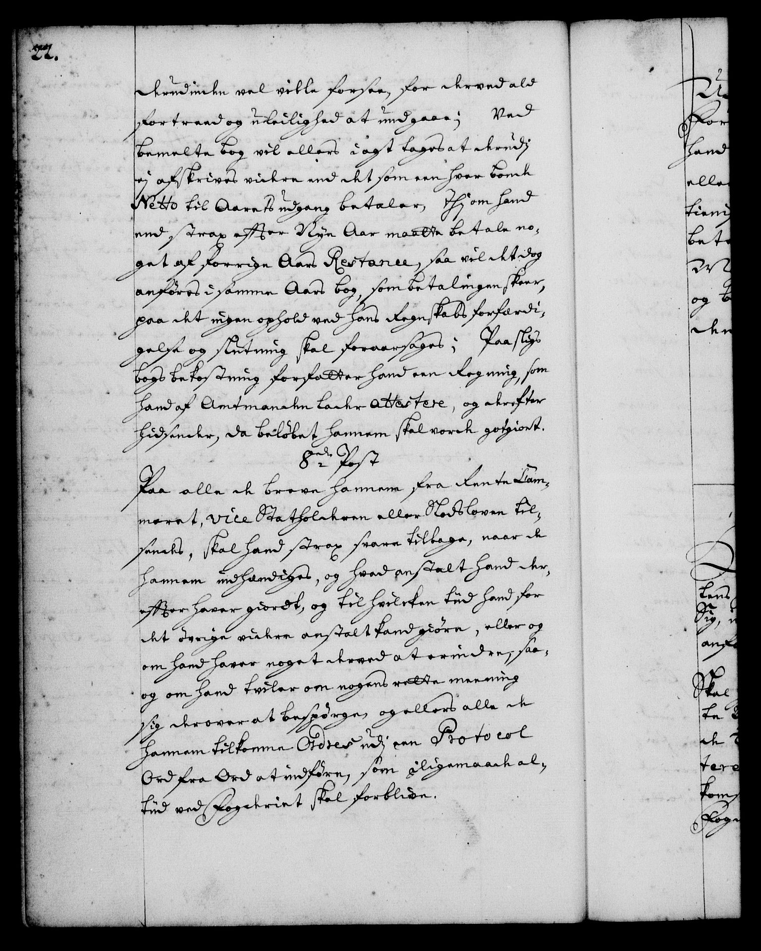 Rentekammeret, Kammerkanselliet, RA/EA-3111/G/Gg/Ggi/L0001: Norsk instruksjonsprotokoll med register (merket RK 53.34), 1720-1729, p. 22