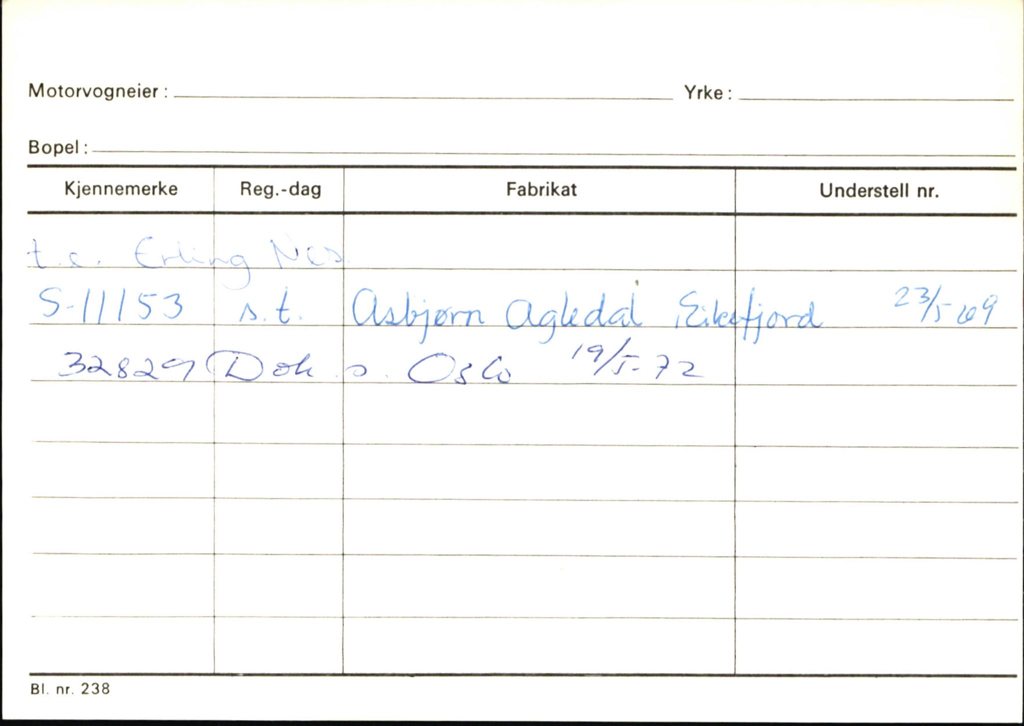 Statens vegvesen, Sogn og Fjordane vegkontor, AV/SAB-A-5301/4/F/L0145: Registerkort Vågsøy S-Å. Årdal I-P, 1945-1975, p. 689