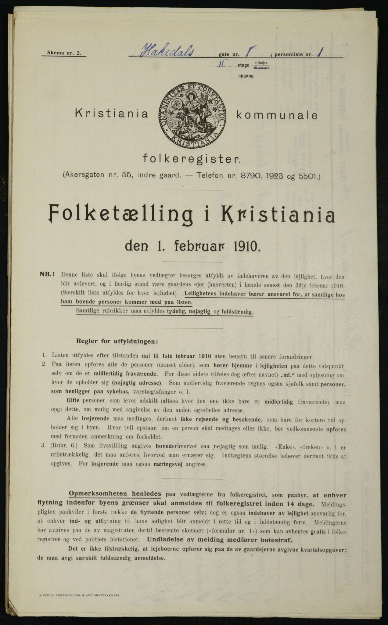 OBA, Municipal Census 1910 for Kristiania, 1910, p. 31927