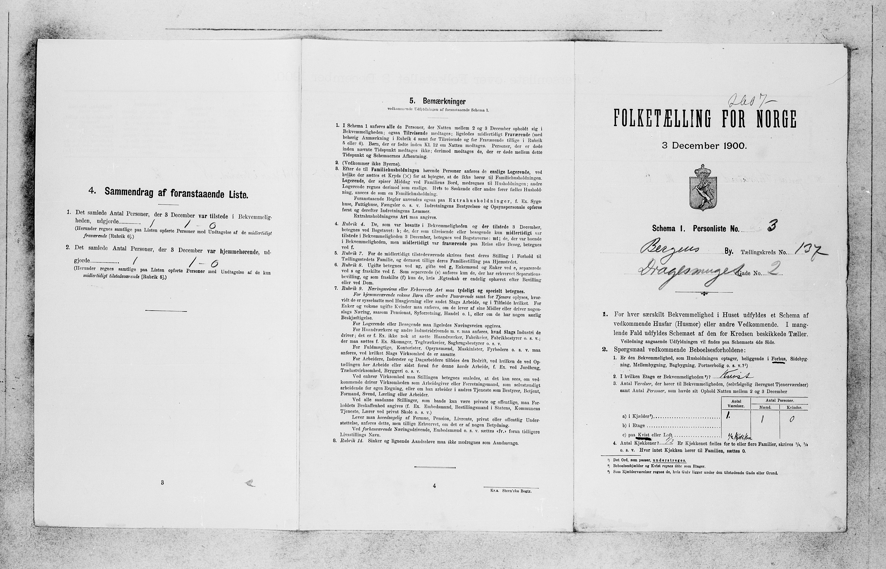 SAB, 1900 census for Bergen, 1900, p. 27729