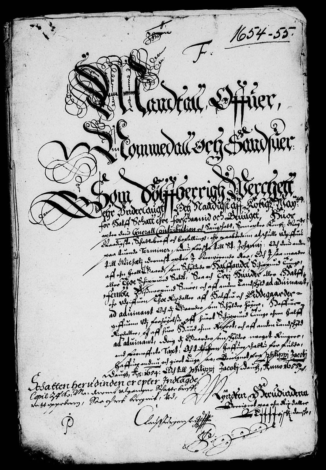 Rentekammeret inntil 1814, Reviderte regnskaper, Lensregnskaper, AV/RA-EA-5023/R/Rb/Rbn/L0004: Numedal og Sandsvær len, 1648-1656