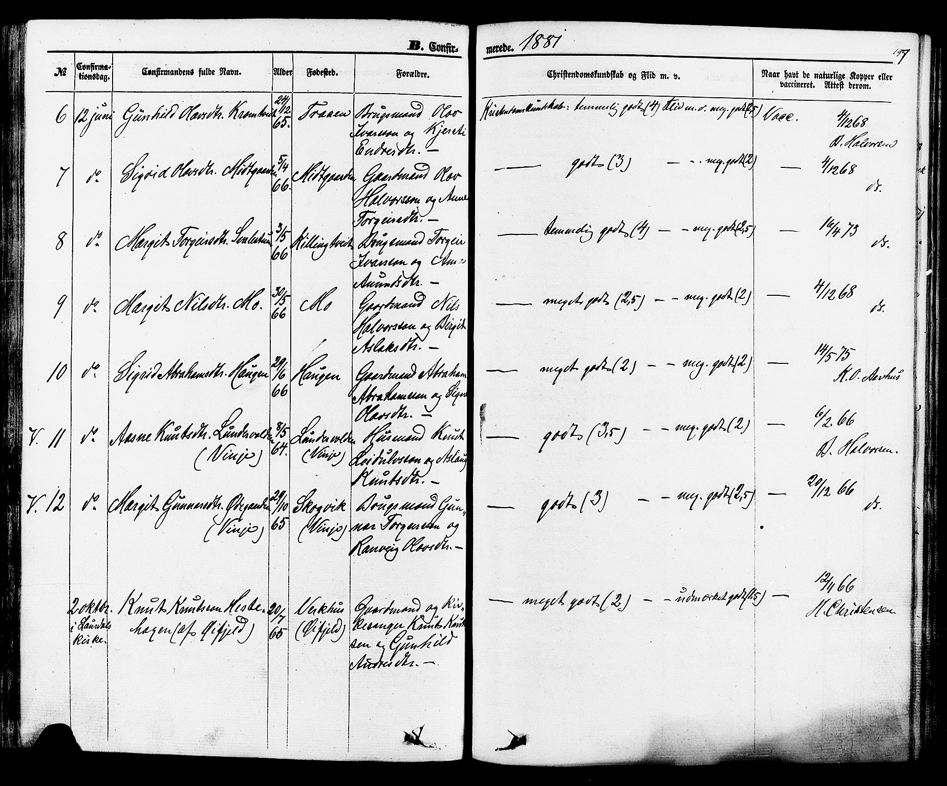 Rauland kirkebøker, SAKO/A-292/F/Fa/L0003: Parish register (official) no. 3, 1859-1886, p. 197