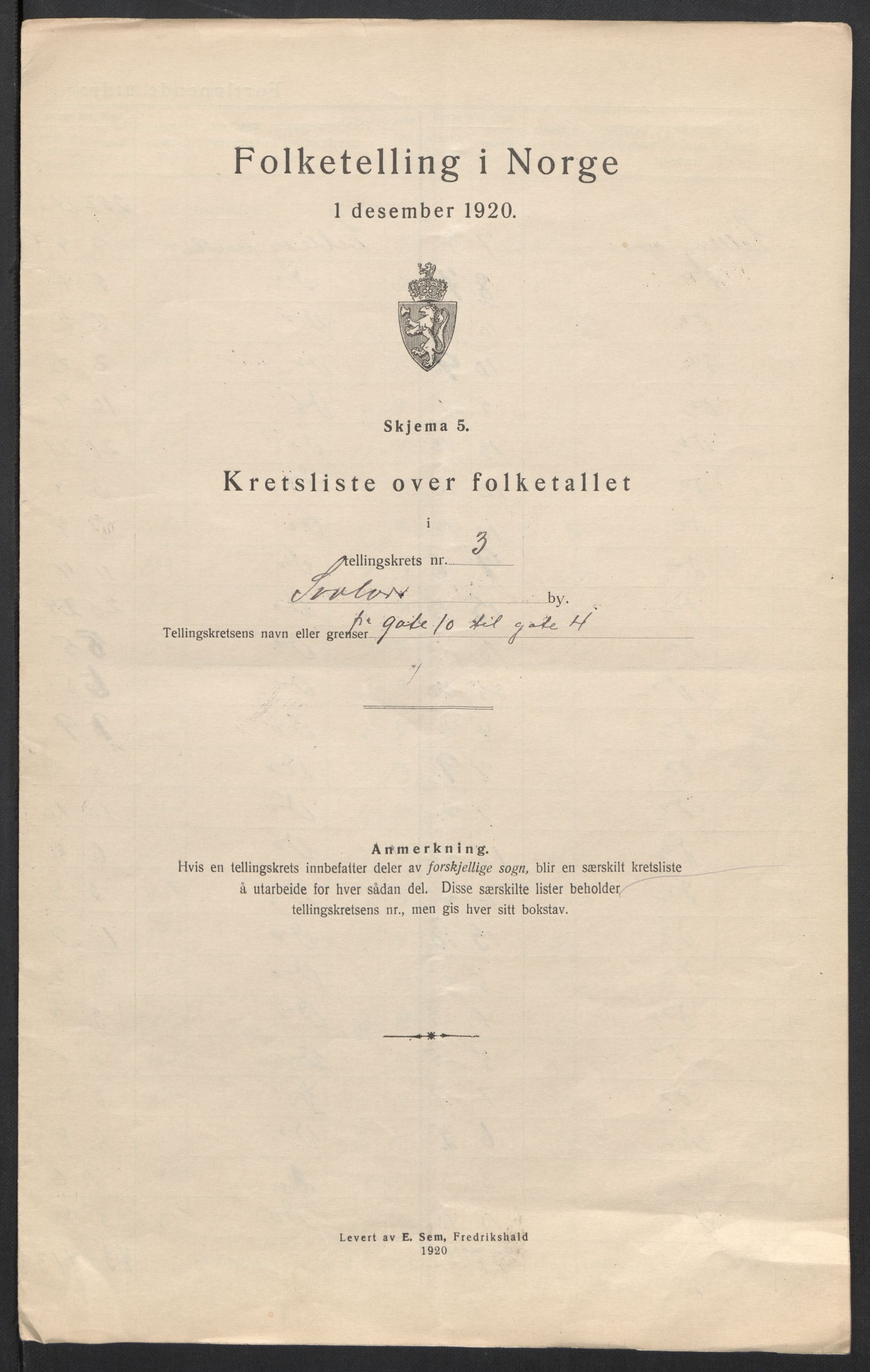 SAT, 1920 census for Svolvær, 1920, p. 12