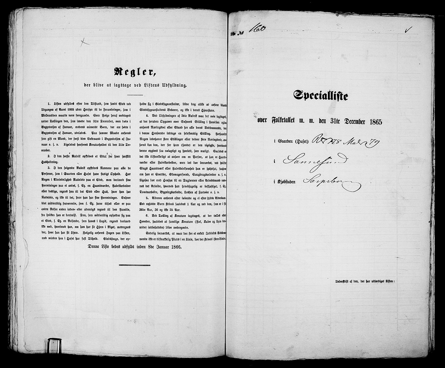 RA, 1865 census for Sarpsborg, 1865, p. 327