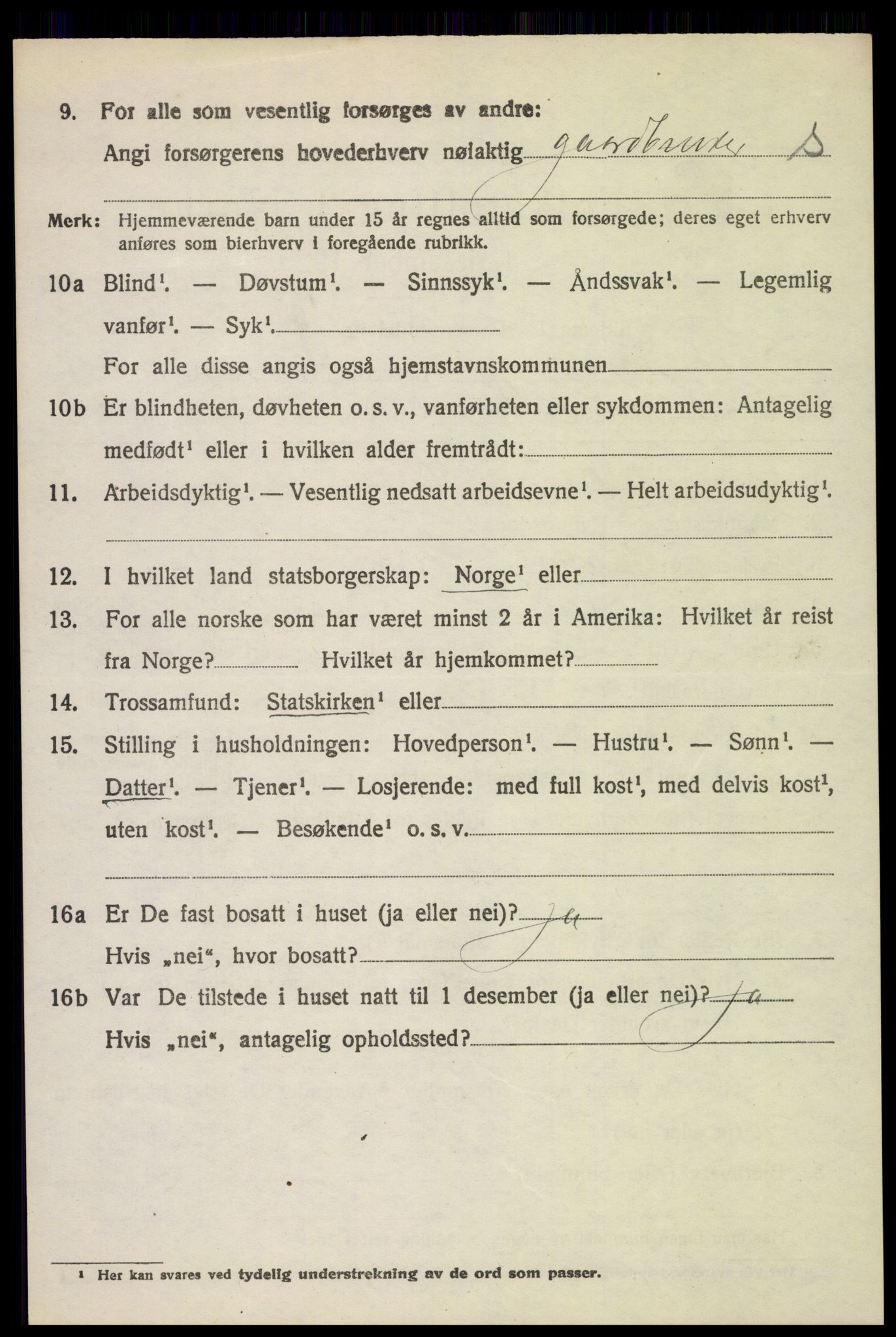 SAH, 1920 census for Lunner, 1920, p. 8628