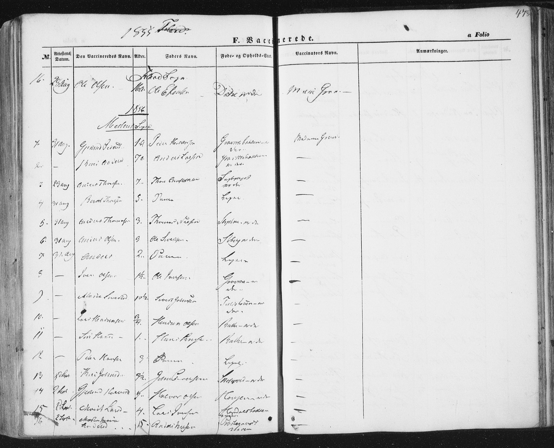 Ministerialprotokoller, klokkerbøker og fødselsregistre - Sør-Trøndelag, SAT/A-1456/691/L1076: Parish register (official) no. 691A08, 1852-1861, p. 478