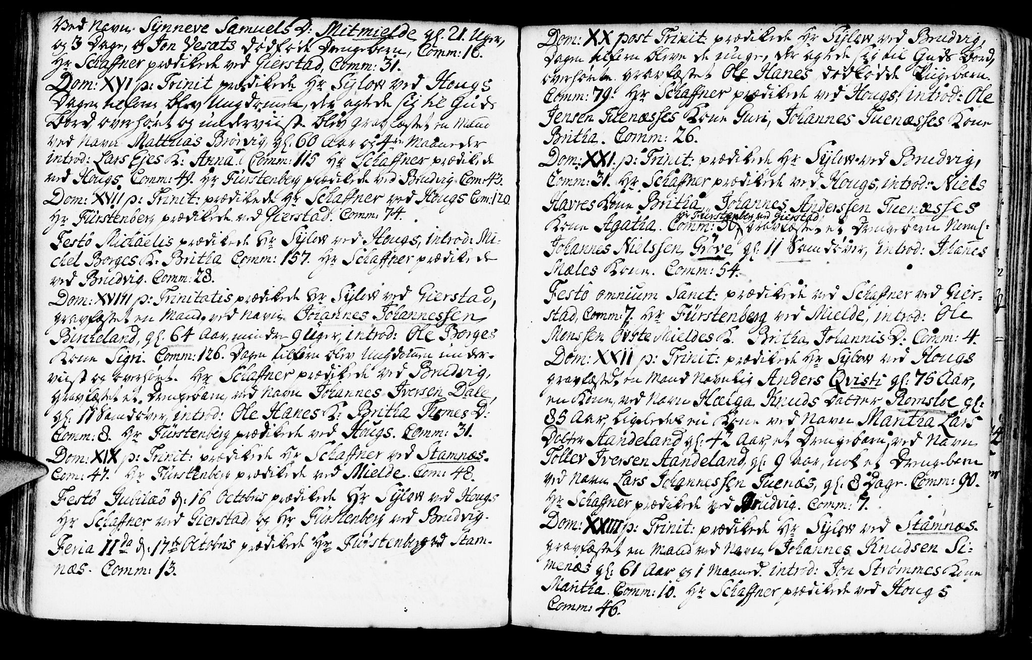 Haus sokneprestembete, AV/SAB-A-75601/H/Haa: Parish register (official) no. A 7, 1748-1766, p. 124