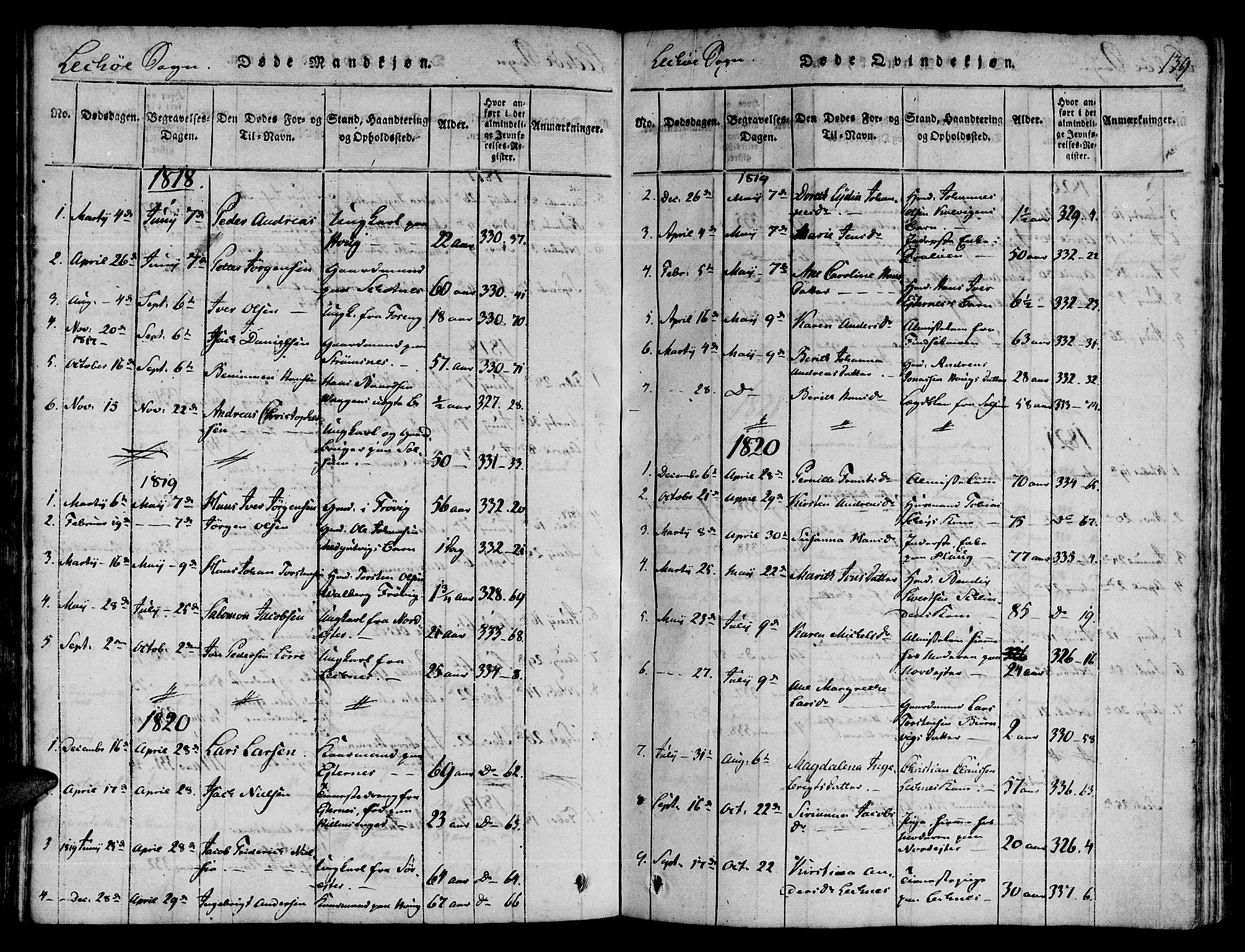 Ministerialprotokoller, klokkerbøker og fødselsregistre - Nord-Trøndelag, SAT/A-1458/780/L0636: Parish register (official) no. 780A03 /2, 1815-1829, p. 139