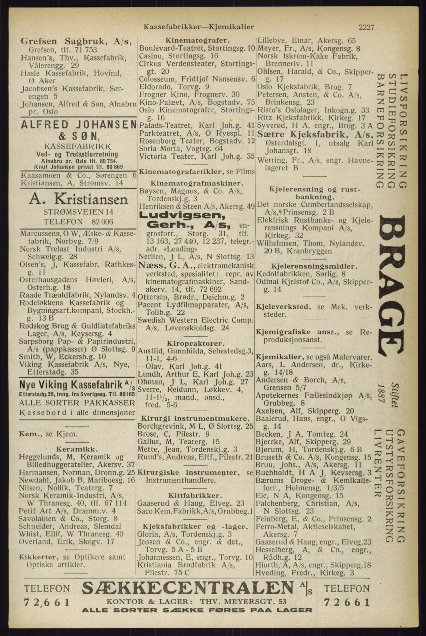 Kristiania/Oslo adressebok, PUBL/-, 1933, p. 2227