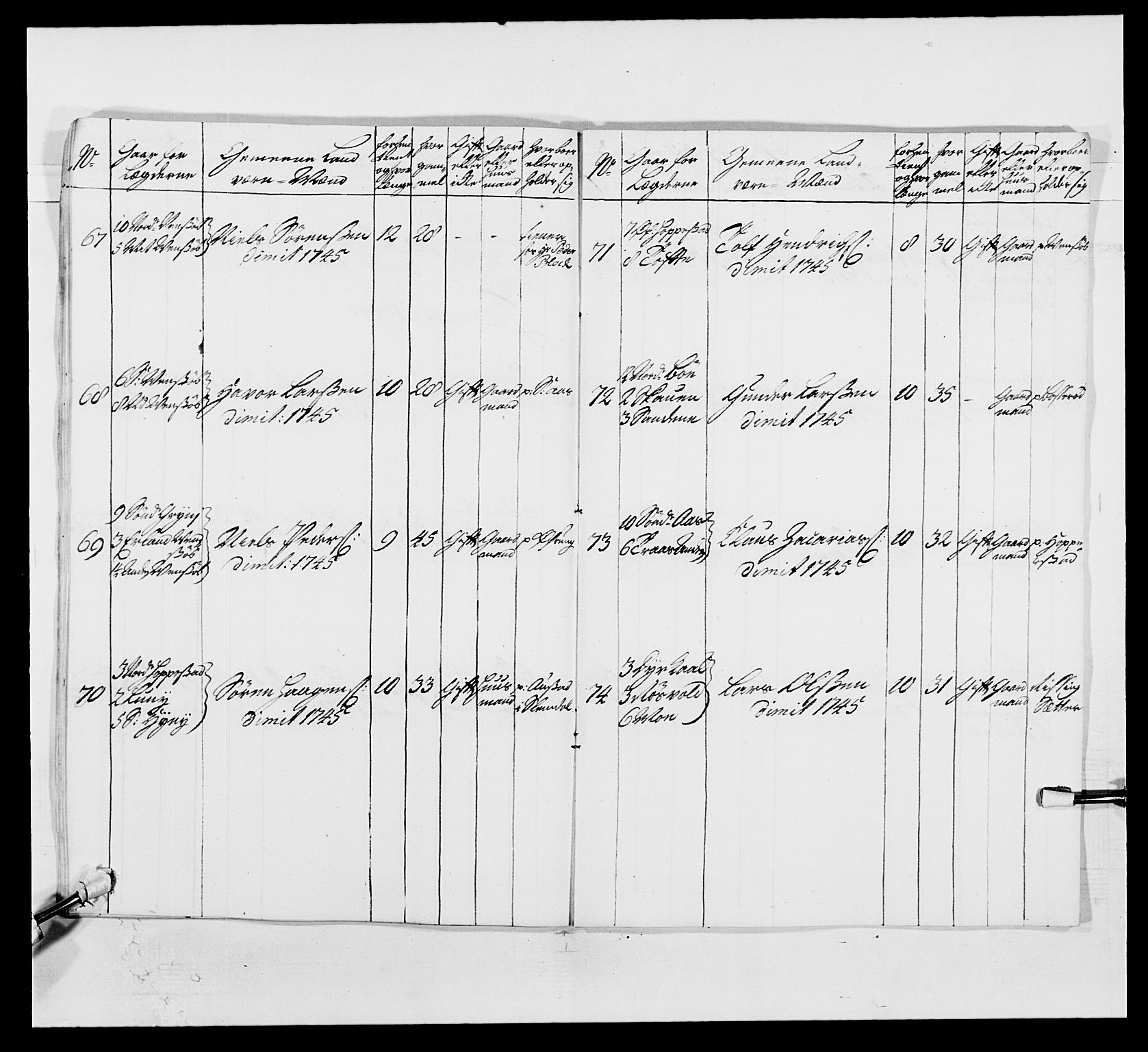 Kommanderende general (KG I) med Det norske krigsdirektorium, AV/RA-EA-5419/E/Ea/L0497: 2. Smålenske regiment, 1748-1765, p. 171