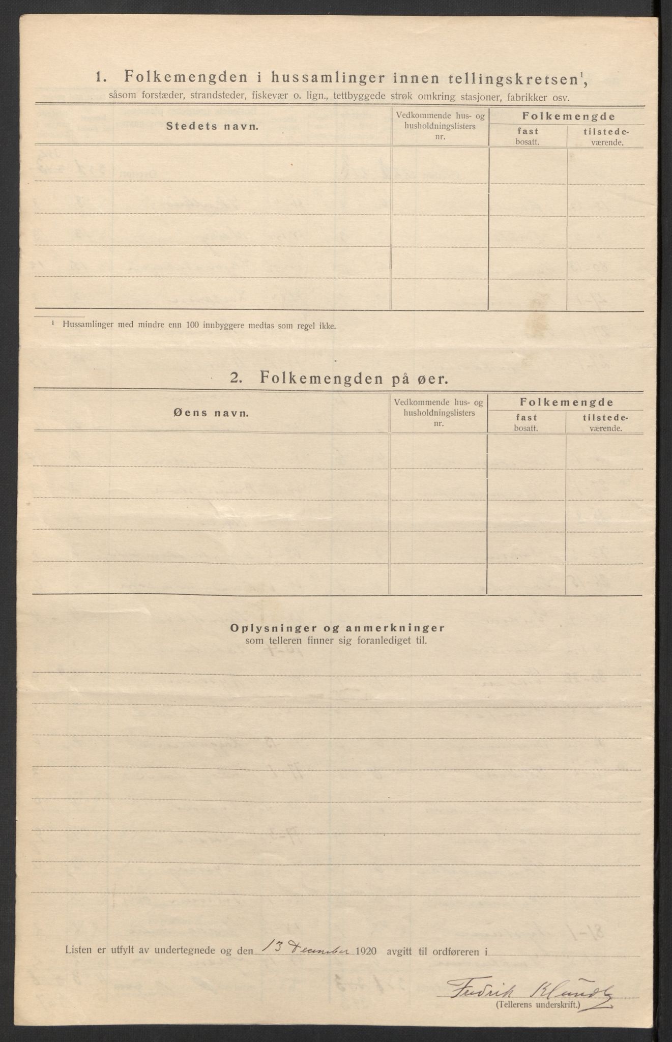 SAH, 1920 census for Biri, 1920, p. 18