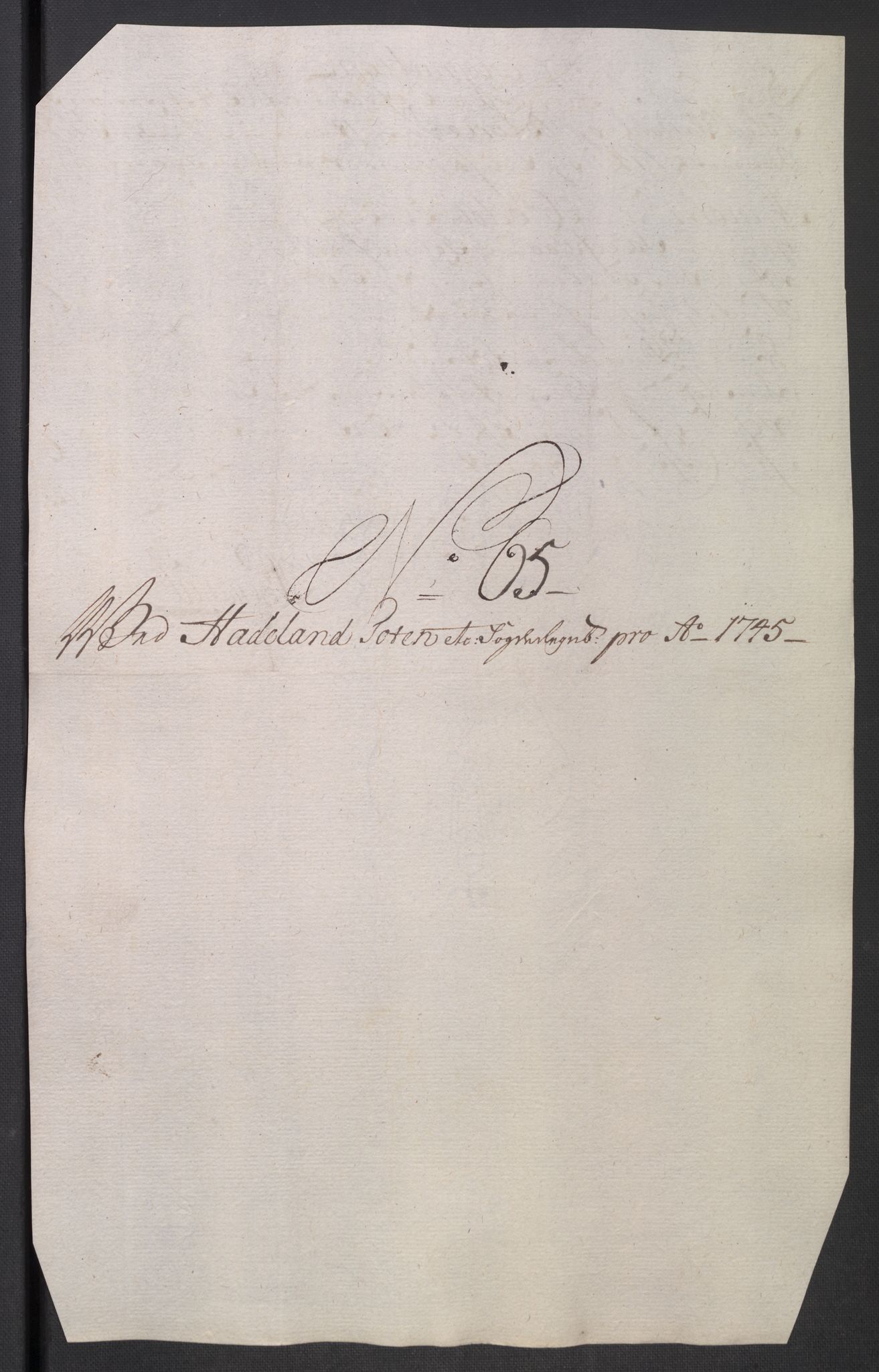 Rentekammeret inntil 1814, Reviderte regnskaper, Fogderegnskap, AV/RA-EA-4092/R18/L1345: Fogderegnskap Hadeland, Toten og Valdres, 1745-1746, p. 288