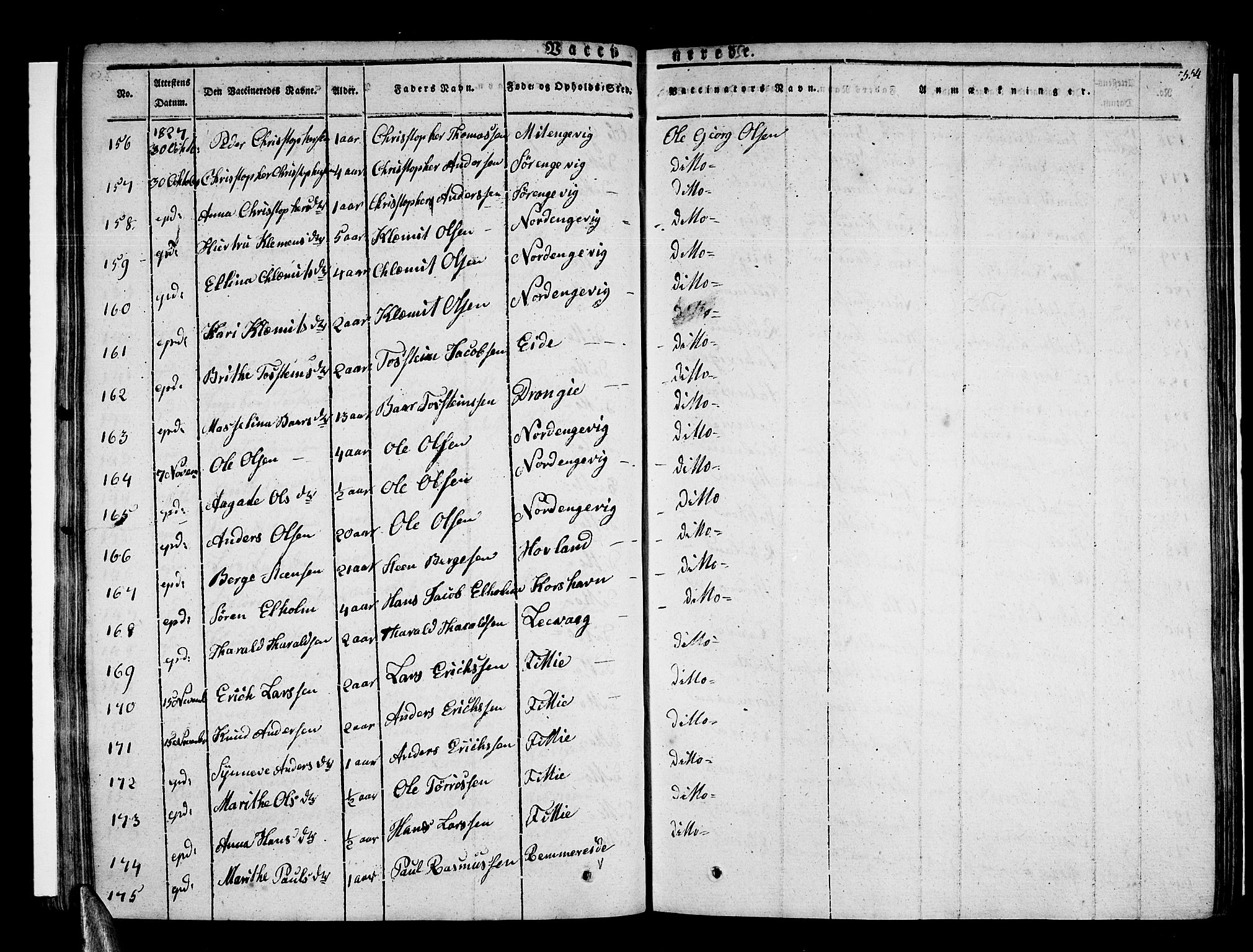 Stord sokneprestembete, AV/SAB-A-78201/H/Haa: Parish register (official) no. A 6, 1826-1840, p. 354