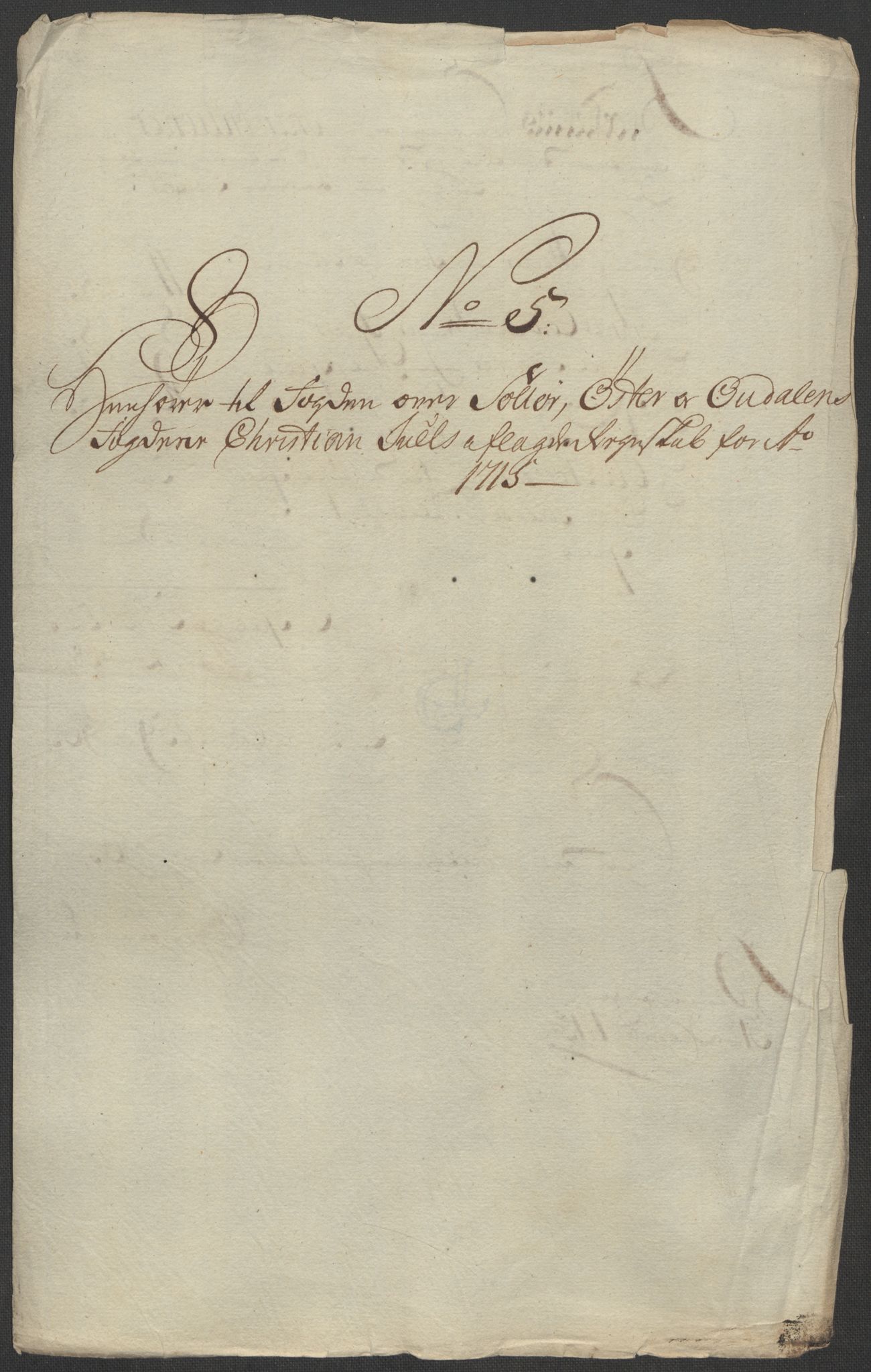 Rentekammeret inntil 1814, Reviderte regnskaper, Fogderegnskap, AV/RA-EA-4092/R13/L0853: Fogderegnskap Solør, Odal og Østerdal, 1715, p. 158