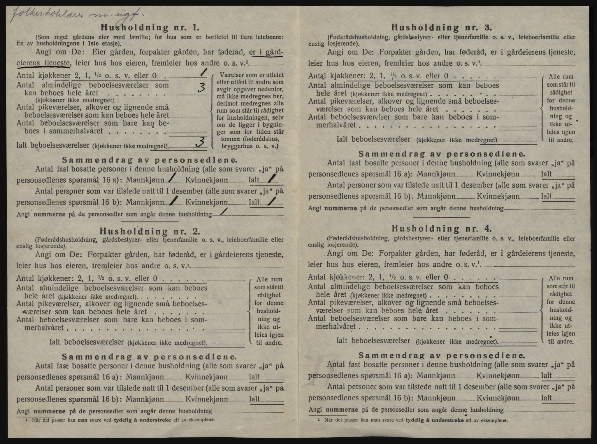 SAT, 1920 census for Sør-Frøya, 1920, p. 32