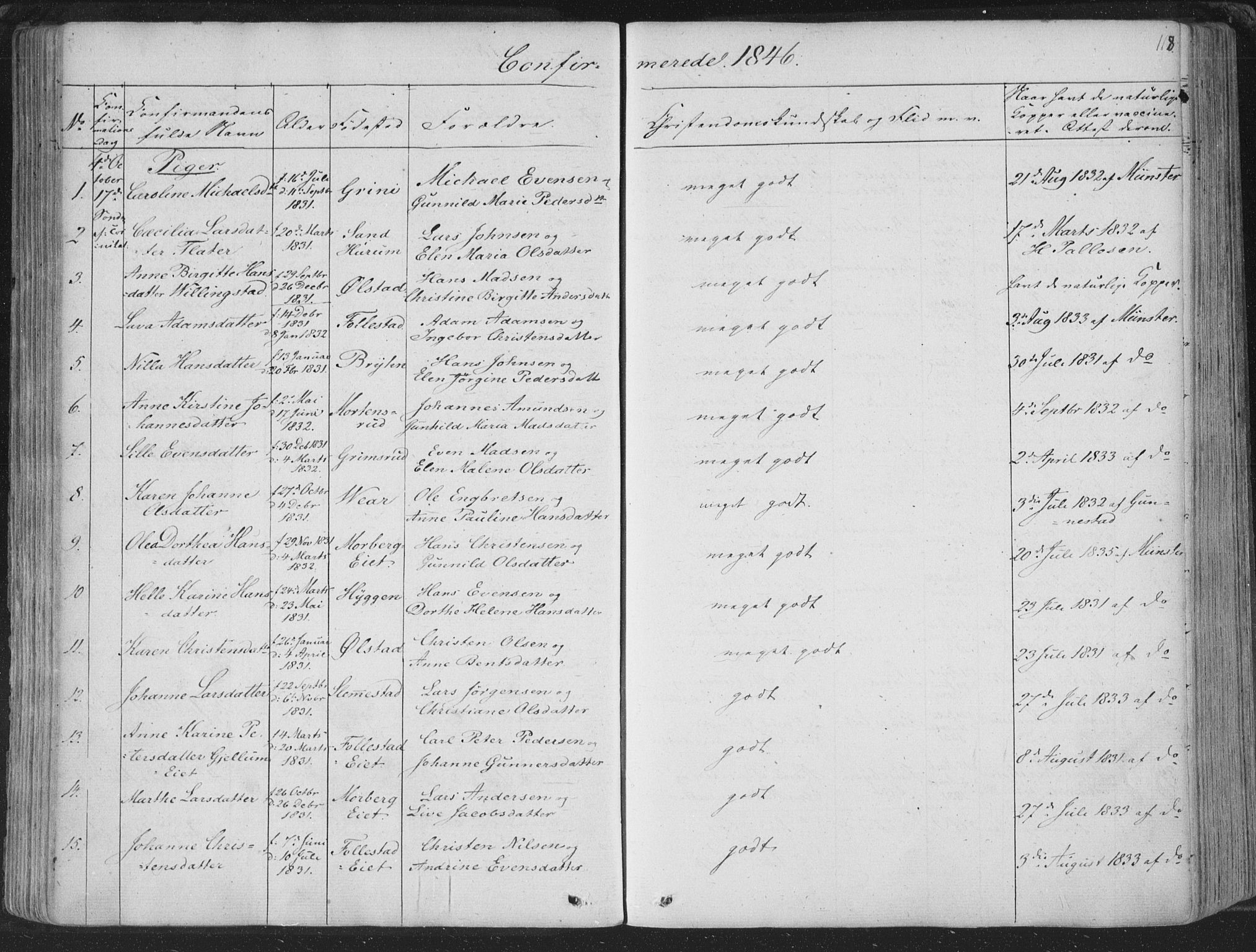 Røyken kirkebøker, AV/SAKO-A-241/F/Fa/L0005: Parish register (official) no. 5, 1833-1856, p. 118