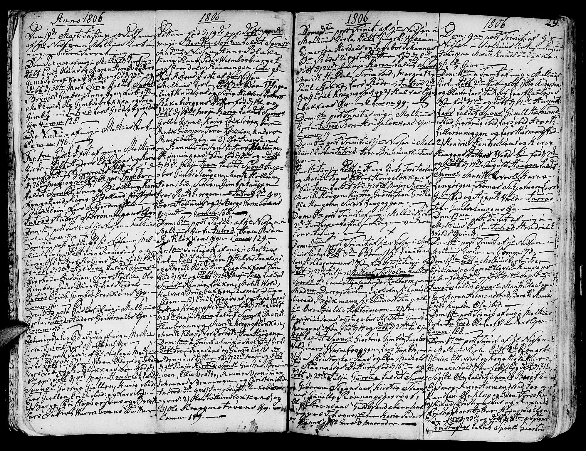 Ministerialprotokoller, klokkerbøker og fødselsregistre - Sør-Trøndelag, SAT/A-1456/691/L1061: Parish register (official) no. 691A02 /1, 1768-1815, p. 29