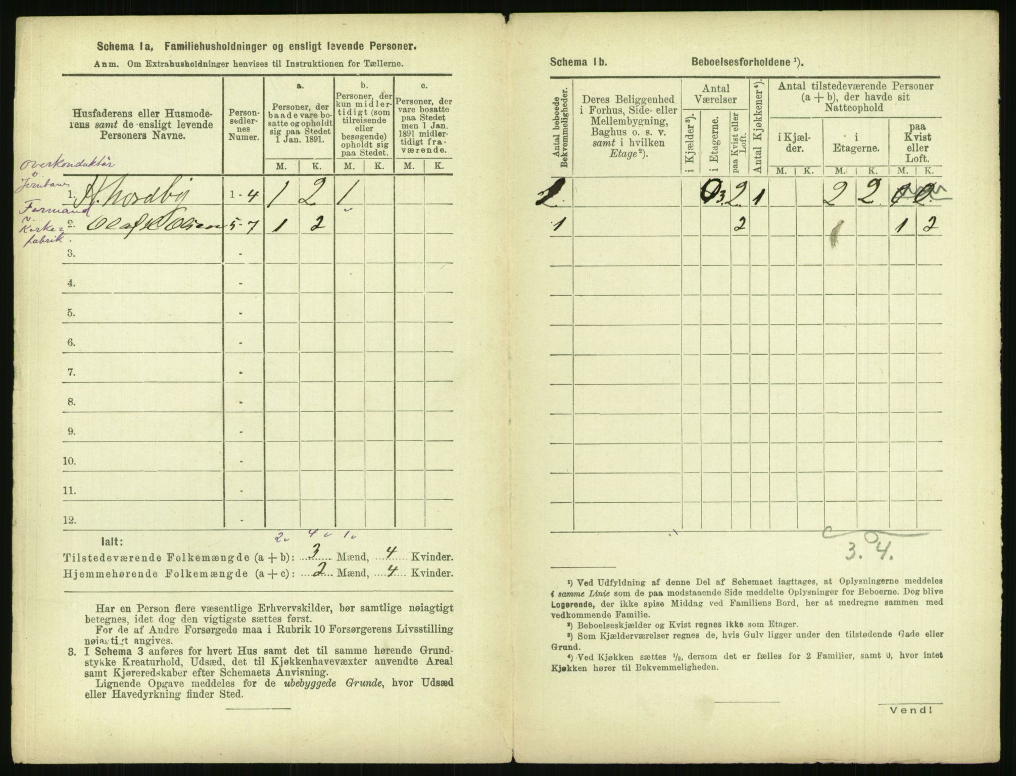 RA, 1891 census for 0301 Kristiania, 1891, p. 120915