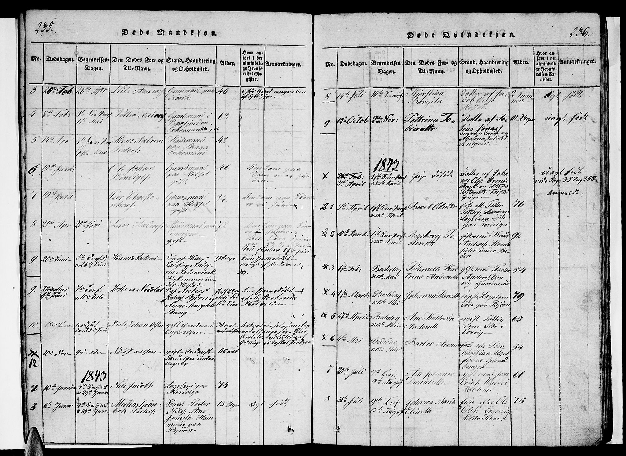 Ministerialprotokoller, klokkerbøker og fødselsregistre - Nordland, AV/SAT-A-1459/834/L0510: Parish register (copy) no. 834C01, 1820-1847, p. 235-236