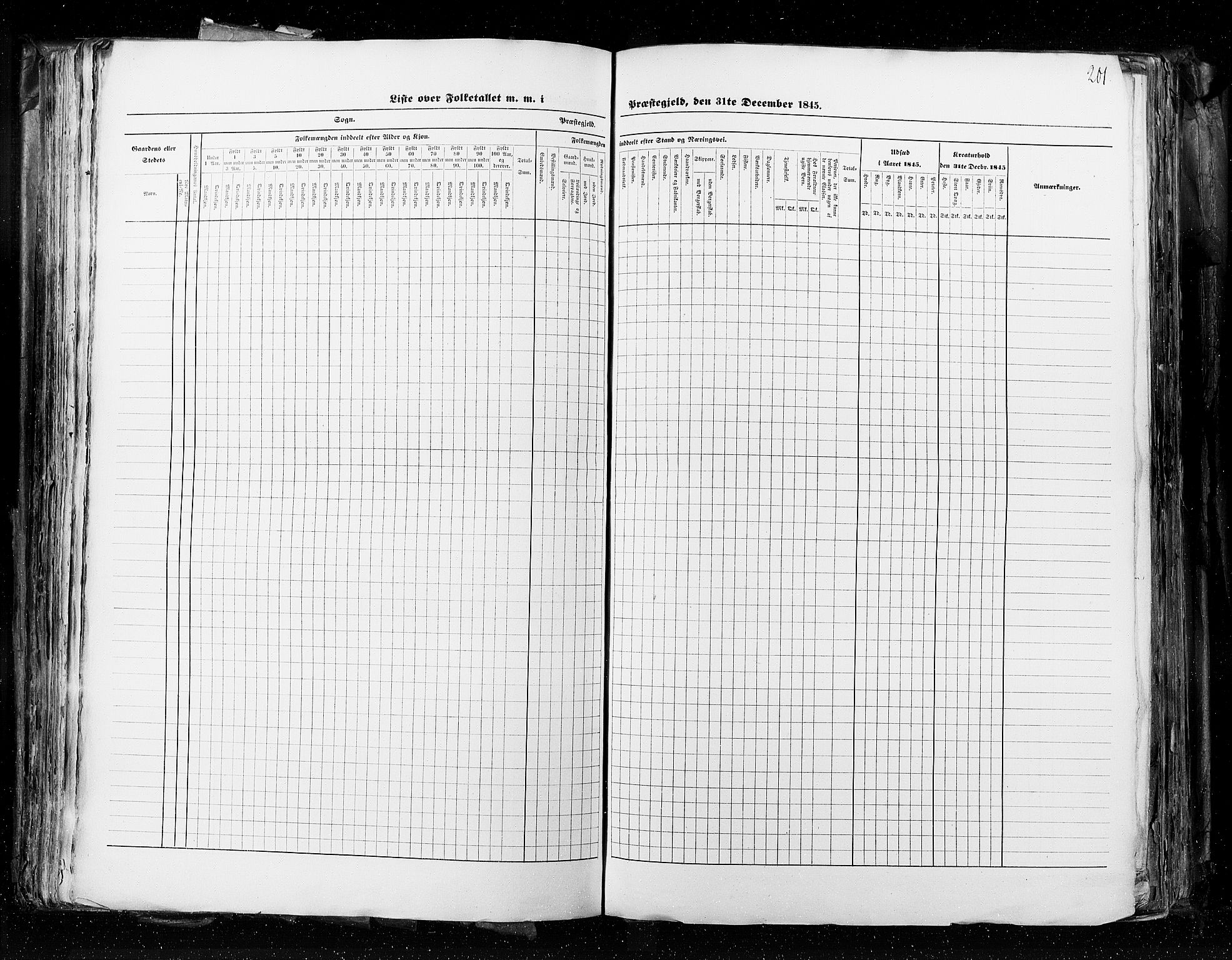 RA, Census 1845, vol. 4: Buskerud amt og Jarlsberg og Larvik amt, 1845, p. 201