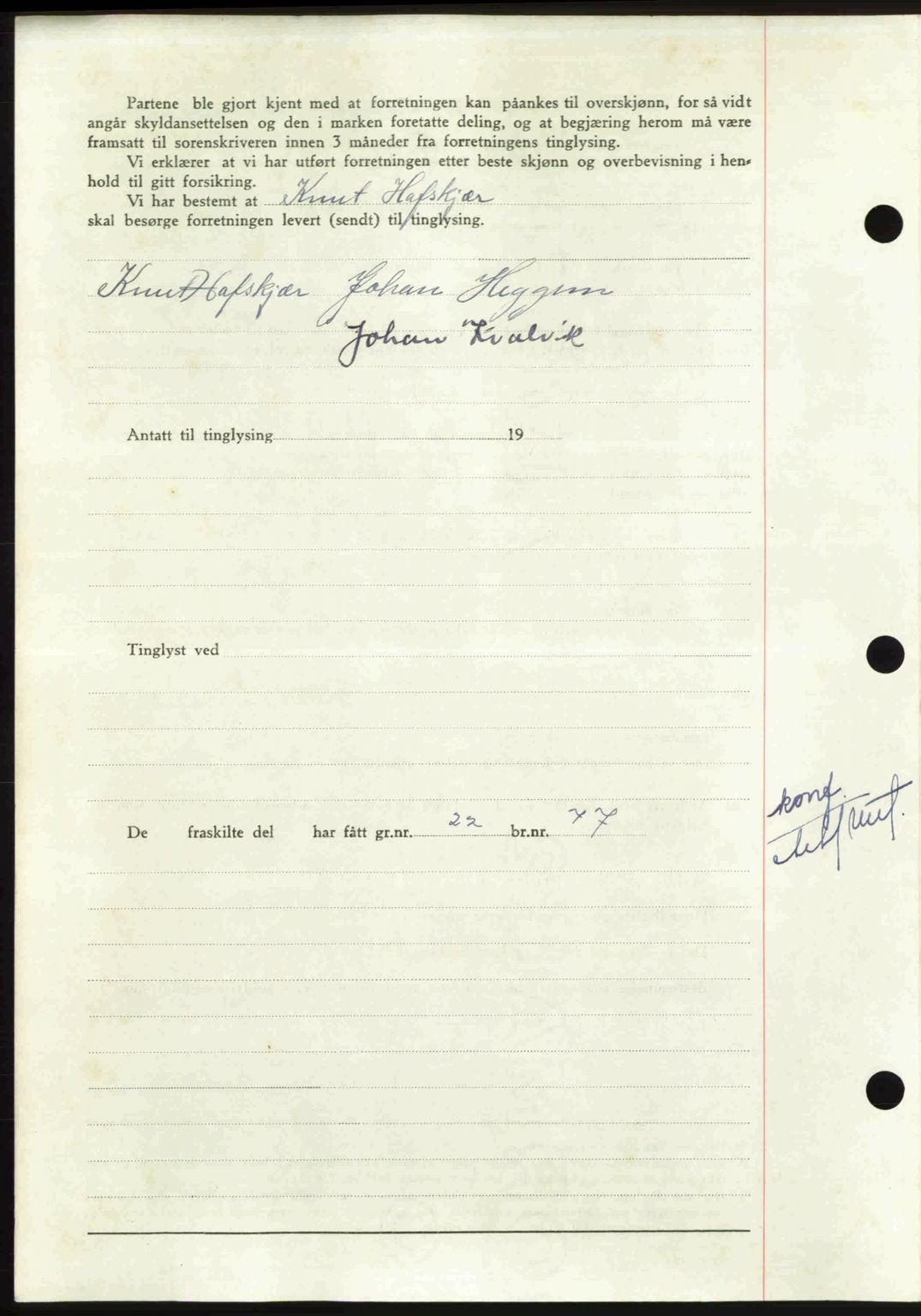 Nordmøre sorenskriveri, AV/SAT-A-4132/1/2/2Ca: Mortgage book no. A110, 1948-1949, Diary no: : 3548/1948