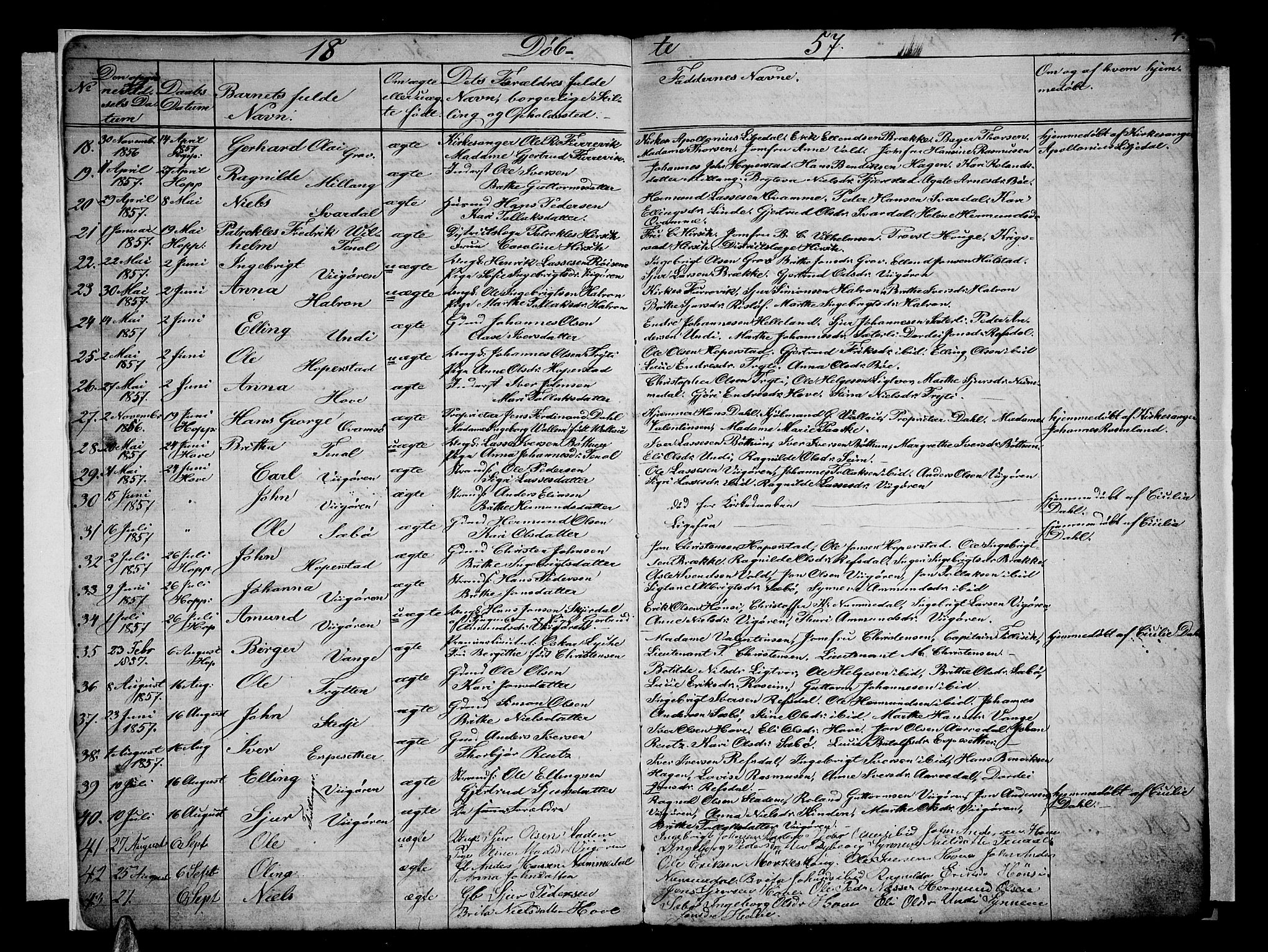 Vik sokneprestembete, AV/SAB-A-81501/H/Hab/Haba/L0002: Parish register (copy) no. A 2, 1856-1877, p. 4