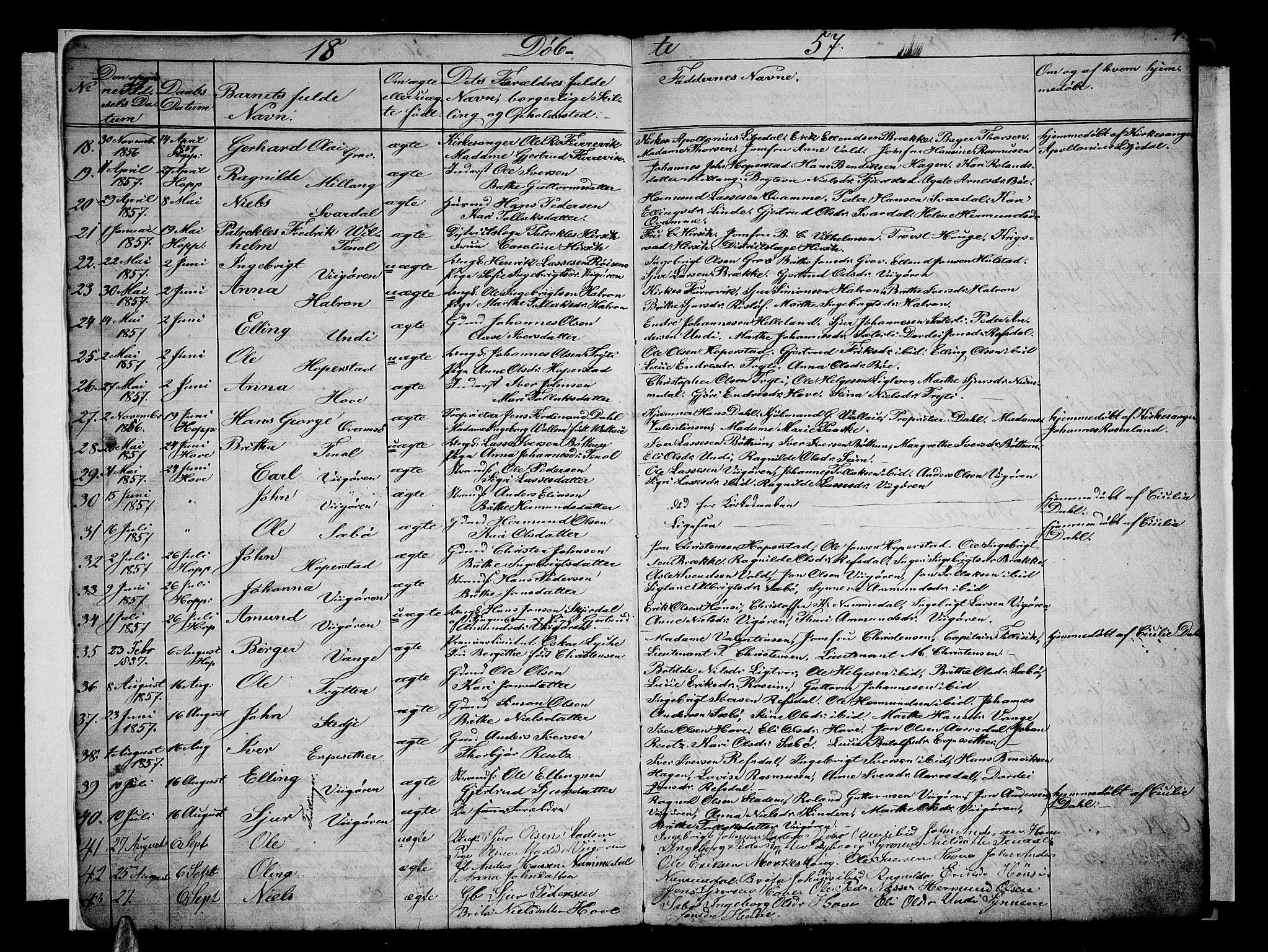 Vik sokneprestembete, AV/SAB-A-81501/H/Hab/Haba/L0002: Parish register (copy) no. A 2, 1856-1877, p. 4