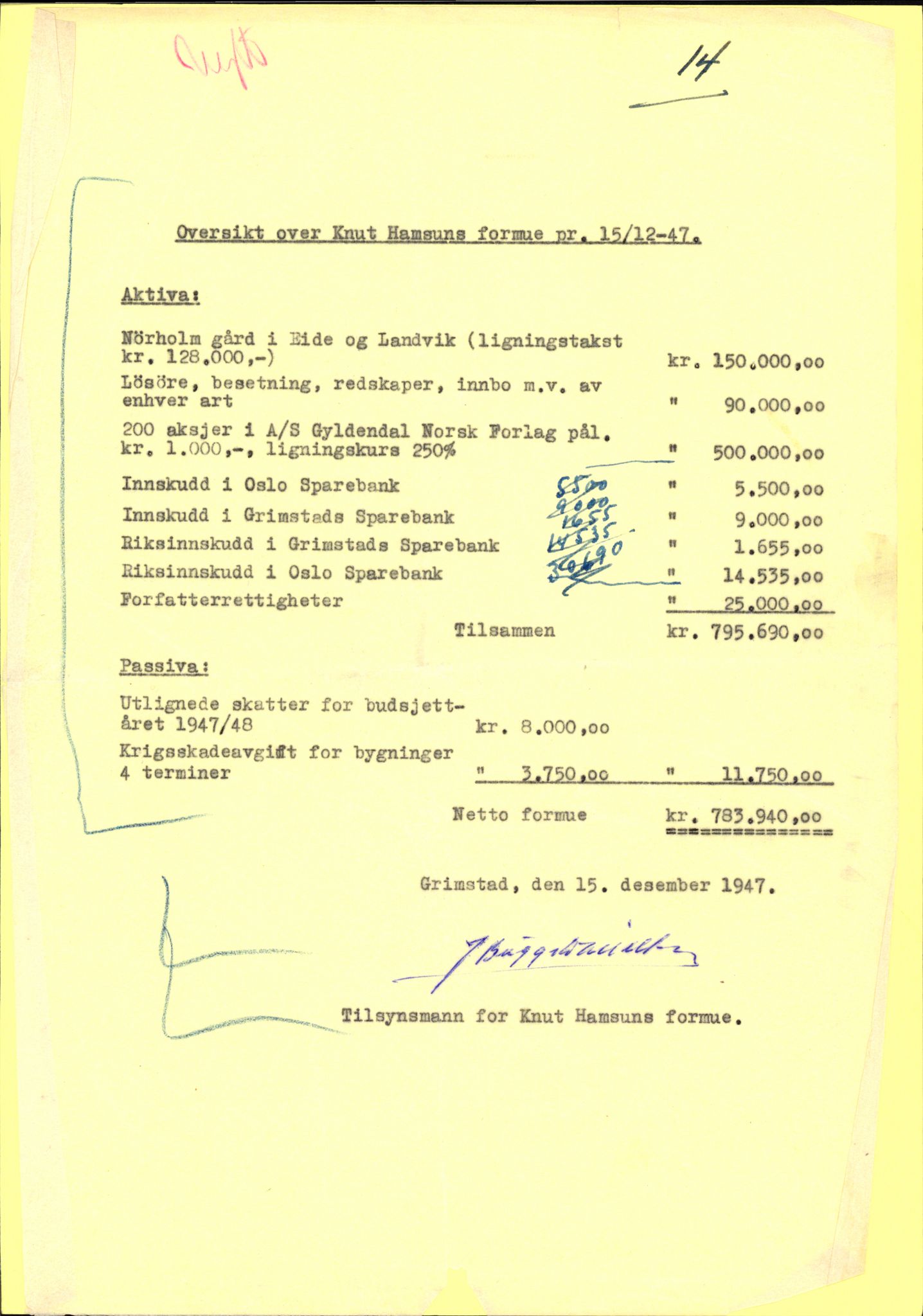 Landssvikarkivet, Arendal politikammer, AV/RA-S-3138-25/D/Dc, 1945-1951, p. 645