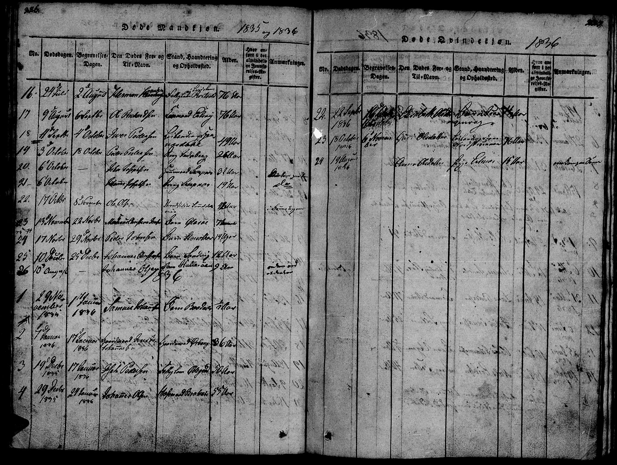 Ministerialprotokoller, klokkerbøker og fødselsregistre - Møre og Romsdal, AV/SAT-A-1454/581/L0933: Parish register (official) no. 581A03 /1, 1819-1836, p. 226-227