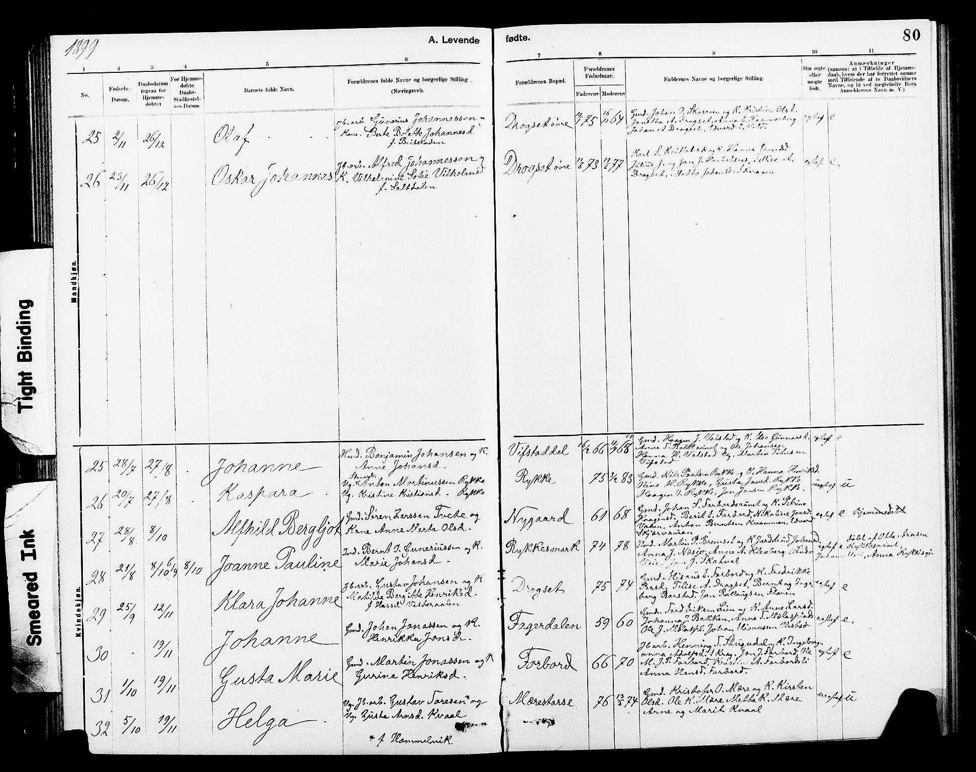 Ministerialprotokoller, klokkerbøker og fødselsregistre - Nord-Trøndelag, AV/SAT-A-1458/712/L0103: Parish register (copy) no. 712C01, 1878-1917, p. 80