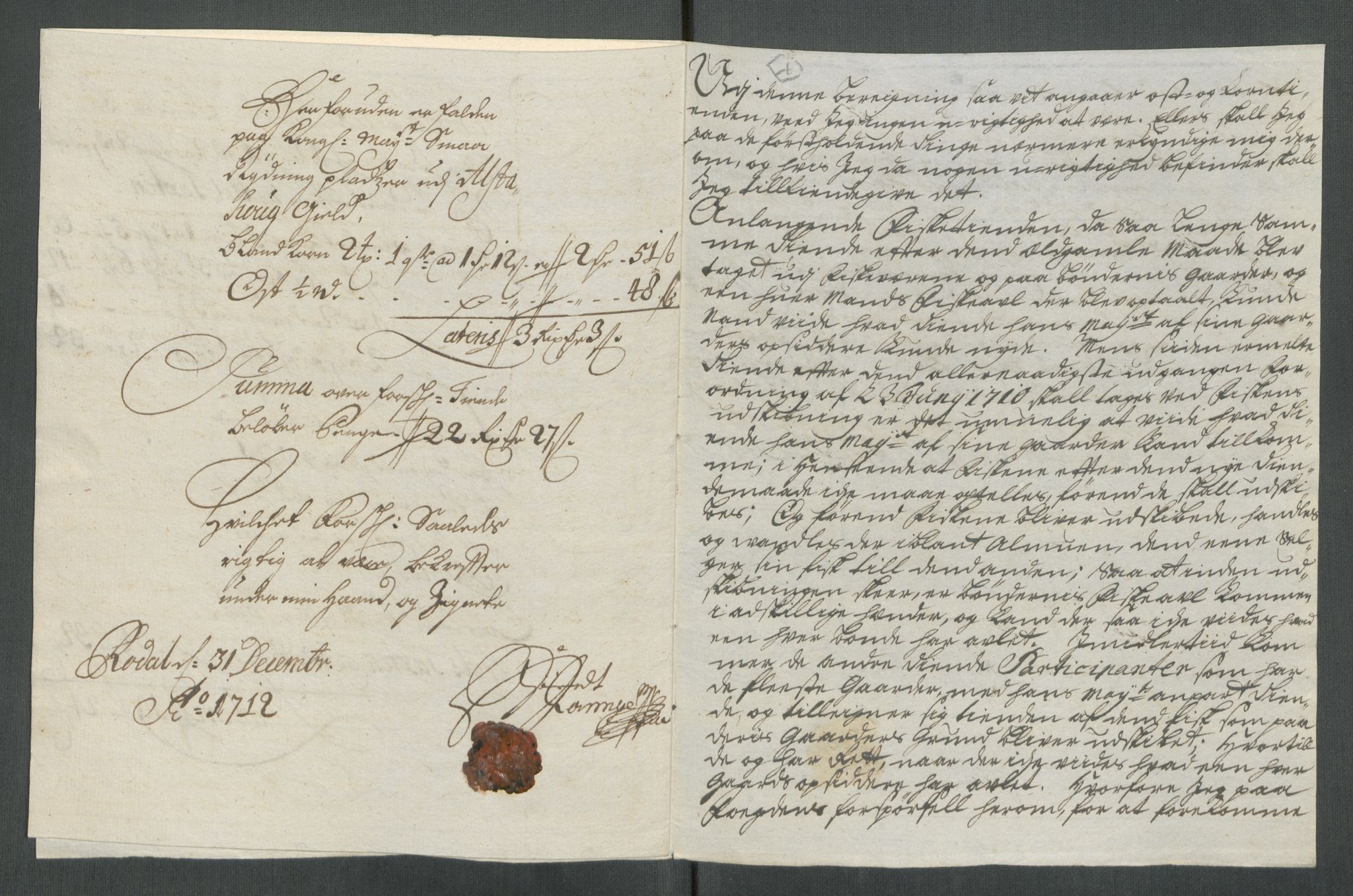 Rentekammeret inntil 1814, Reviderte regnskaper, Fogderegnskap, AV/RA-EA-4092/R65/L4512: Fogderegnskap Helgeland, 1712-1713, p. 125