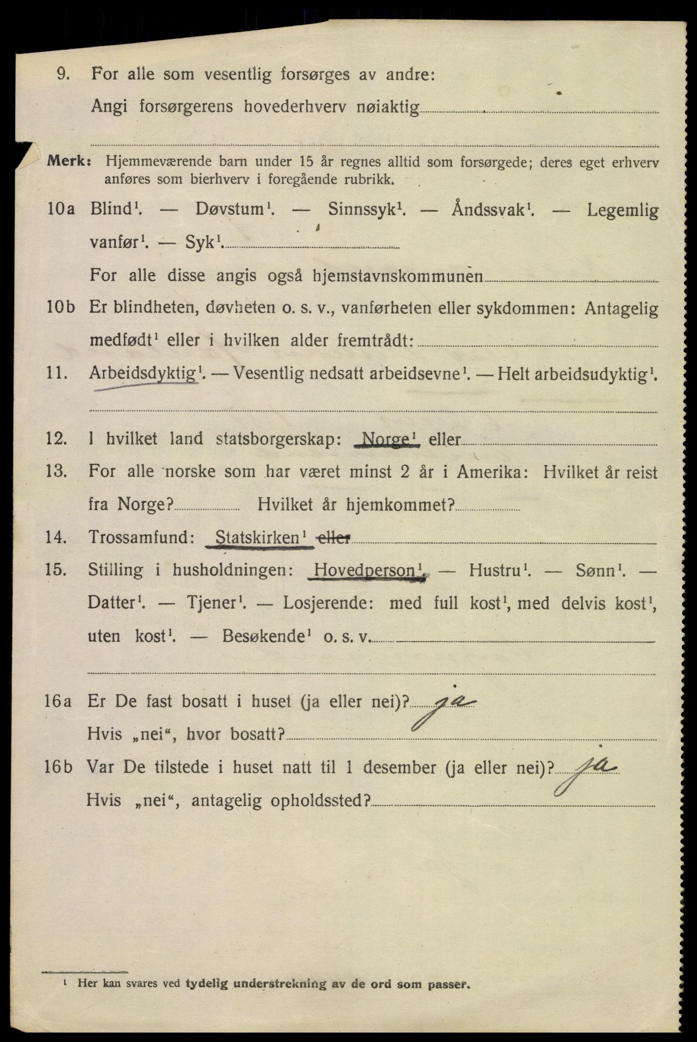 SAK, 1920 census for Kristiansand, 1920, p. 18306