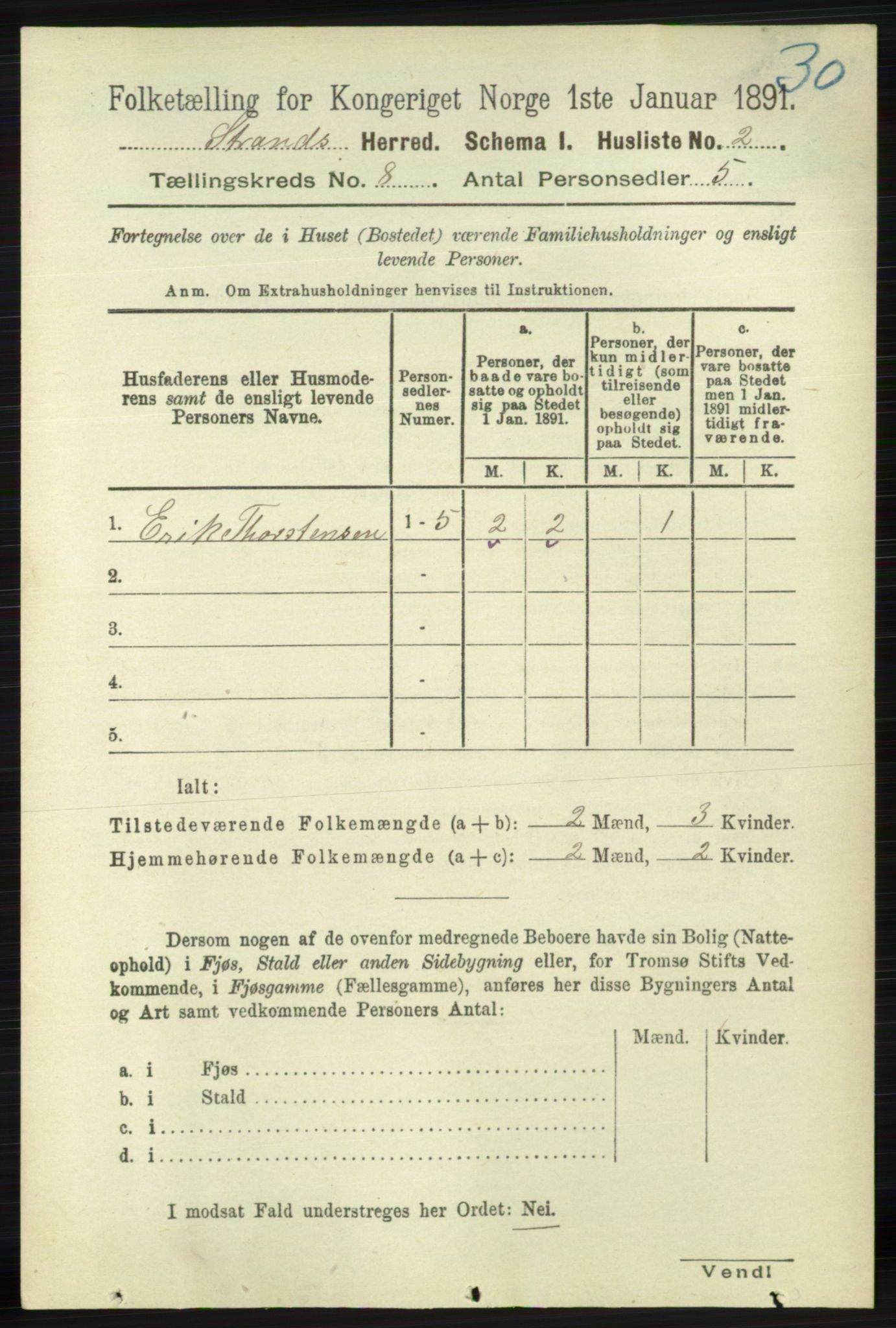 RA, 1891 census for 1130 Strand, 1891, p. 2480