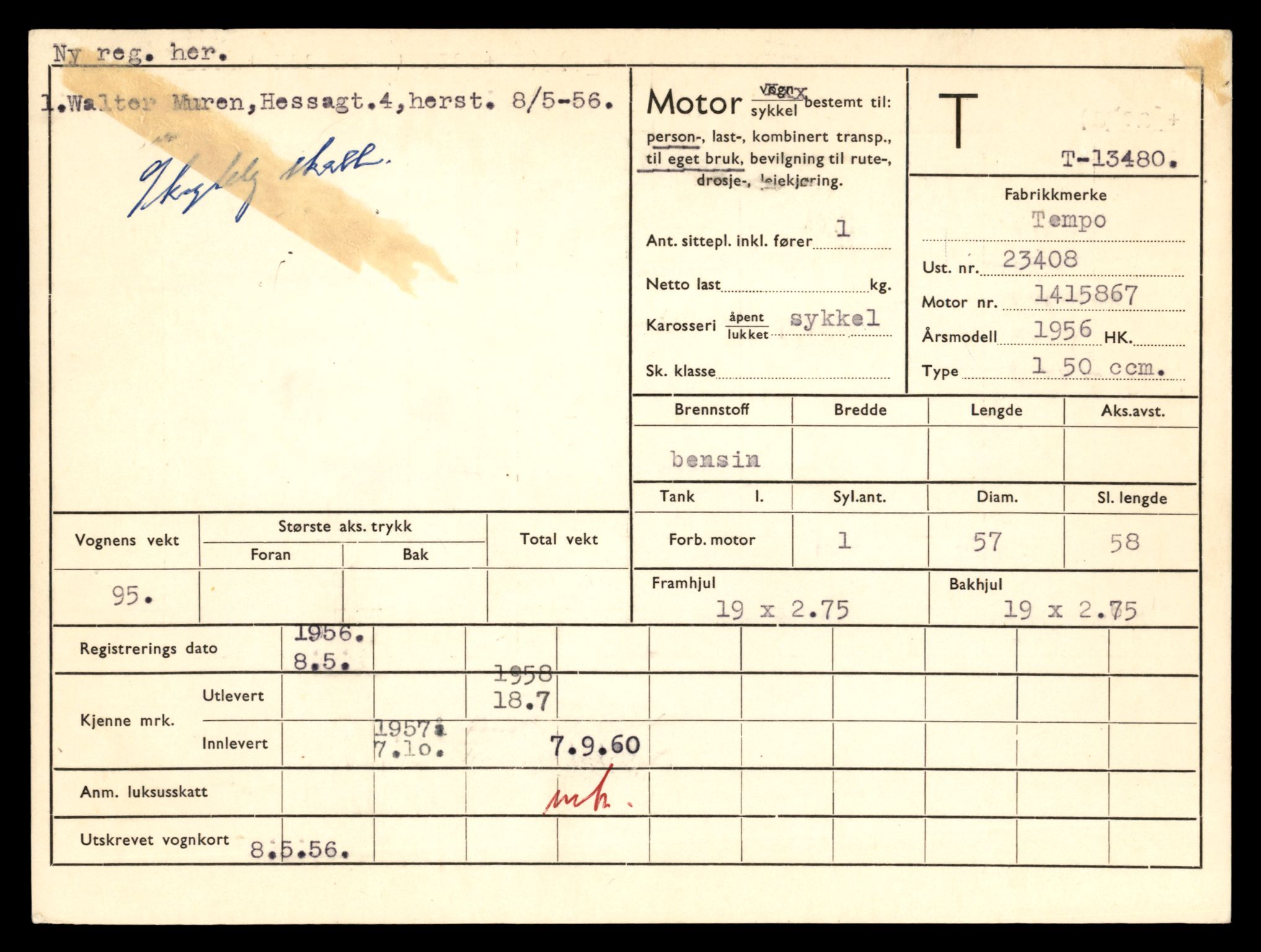 Møre og Romsdal vegkontor - Ålesund trafikkstasjon, AV/SAT-A-4099/F/Fe/L0039: Registreringskort for kjøretøy T 13361 - T 13530, 1927-1998, p. 2042