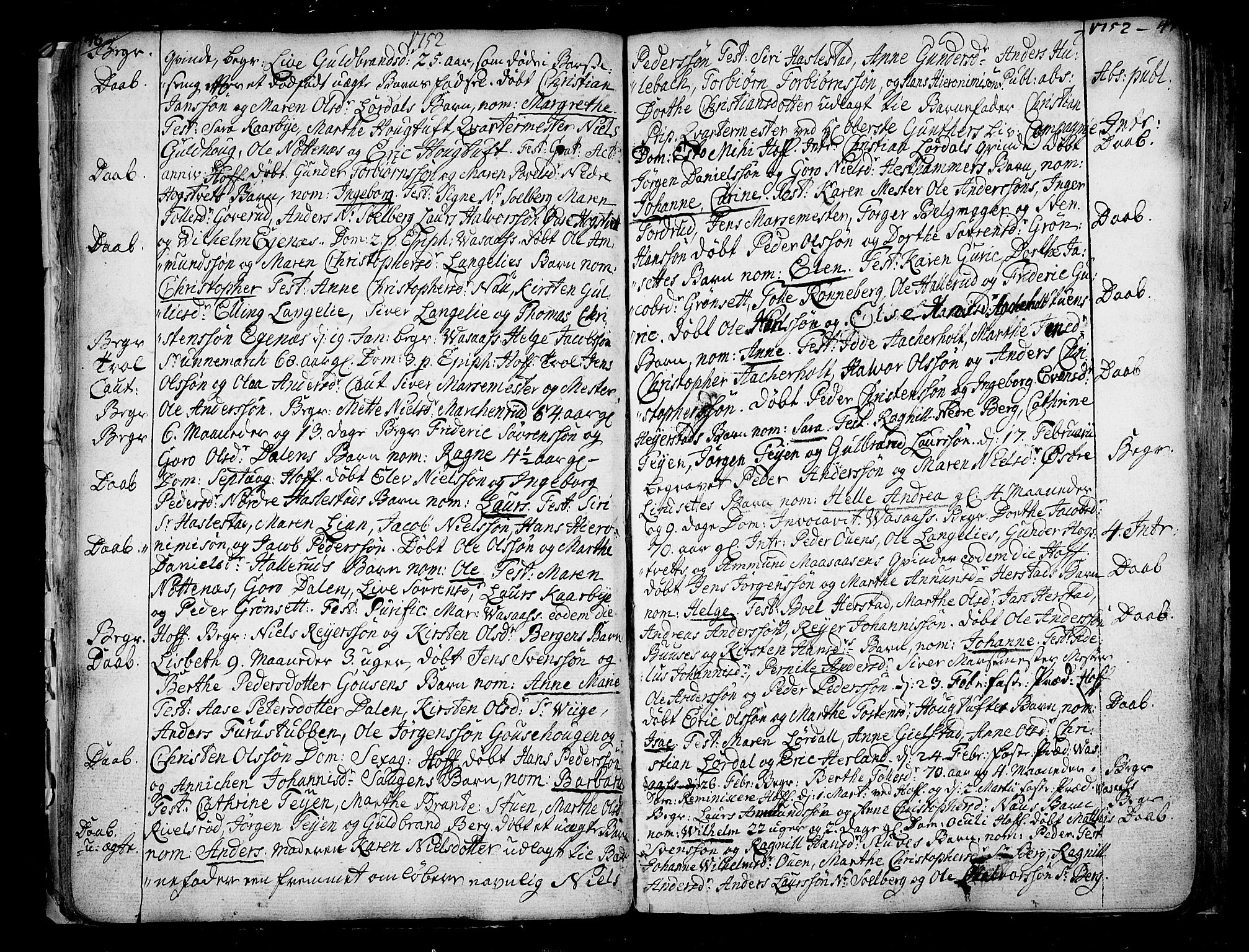 Hof kirkebøker, SAKO/A-64/F/Fa/L0002: Parish register (official) no. I 2, 1746-1781, p. 46-47