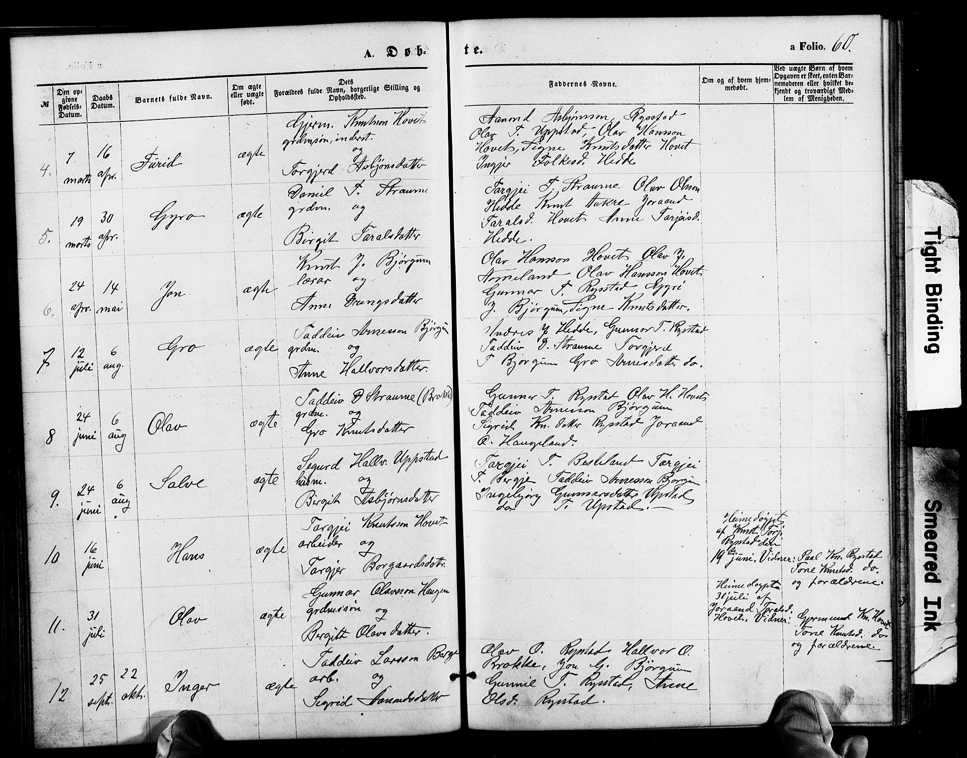 Valle sokneprestkontor, SAK/1111-0044/F/Fb/Fbb/L0002: Parish register (copy) no. B 2, 1875-1921, p. 60