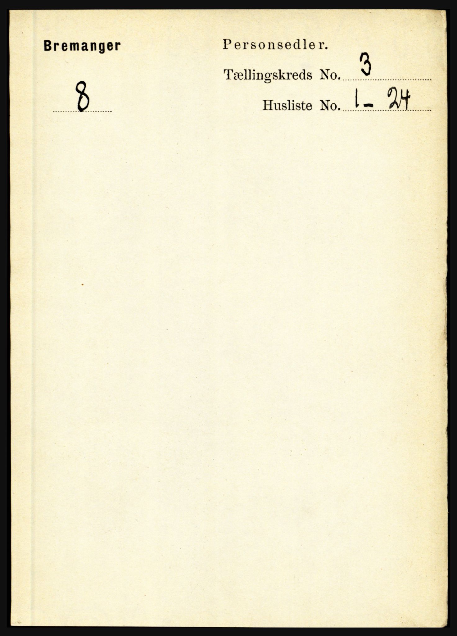 RA, 1891 census for 1438 Bremanger, 1891, p. 969