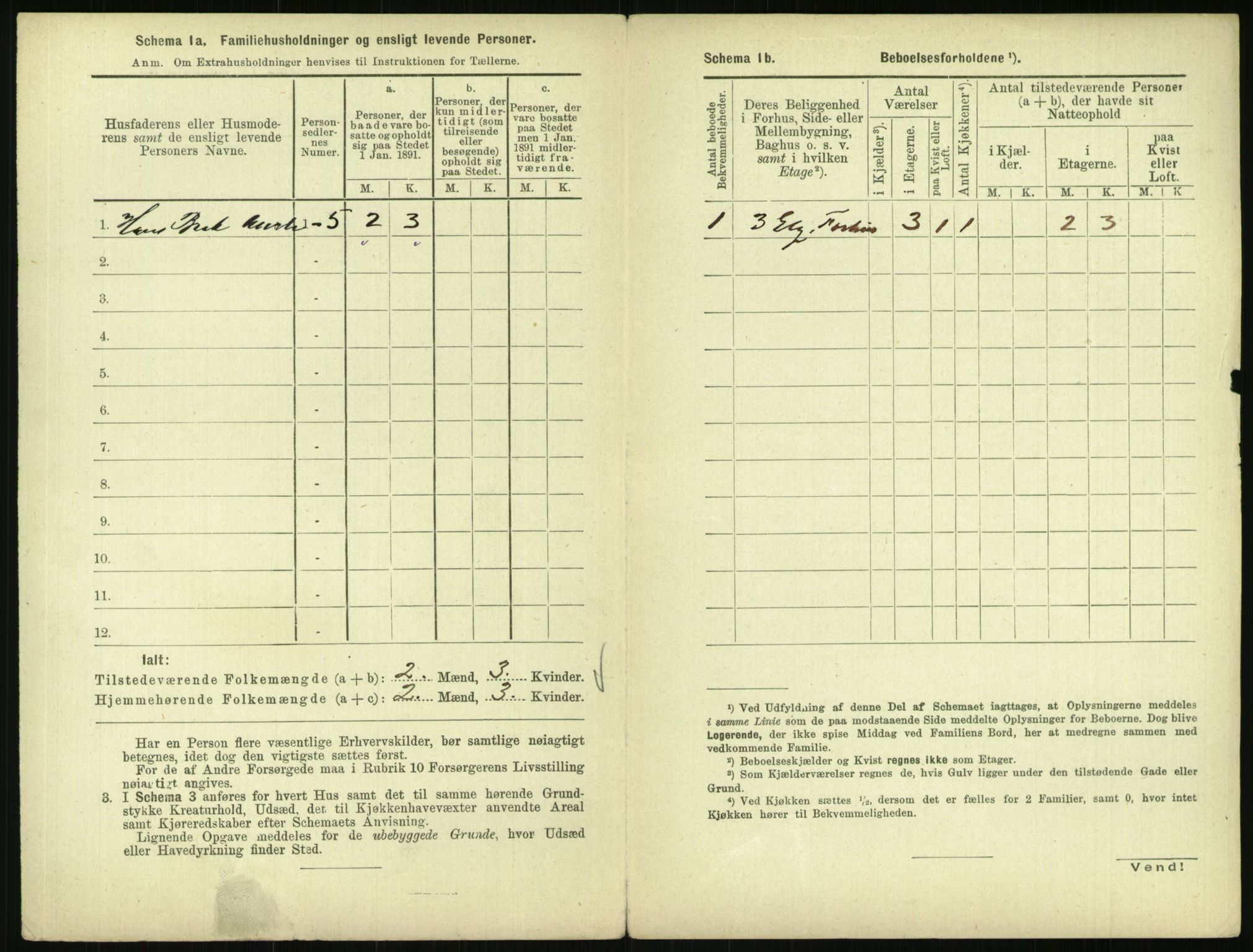 RA, 1891 census for 0301 Kristiania, 1891, p. 13697