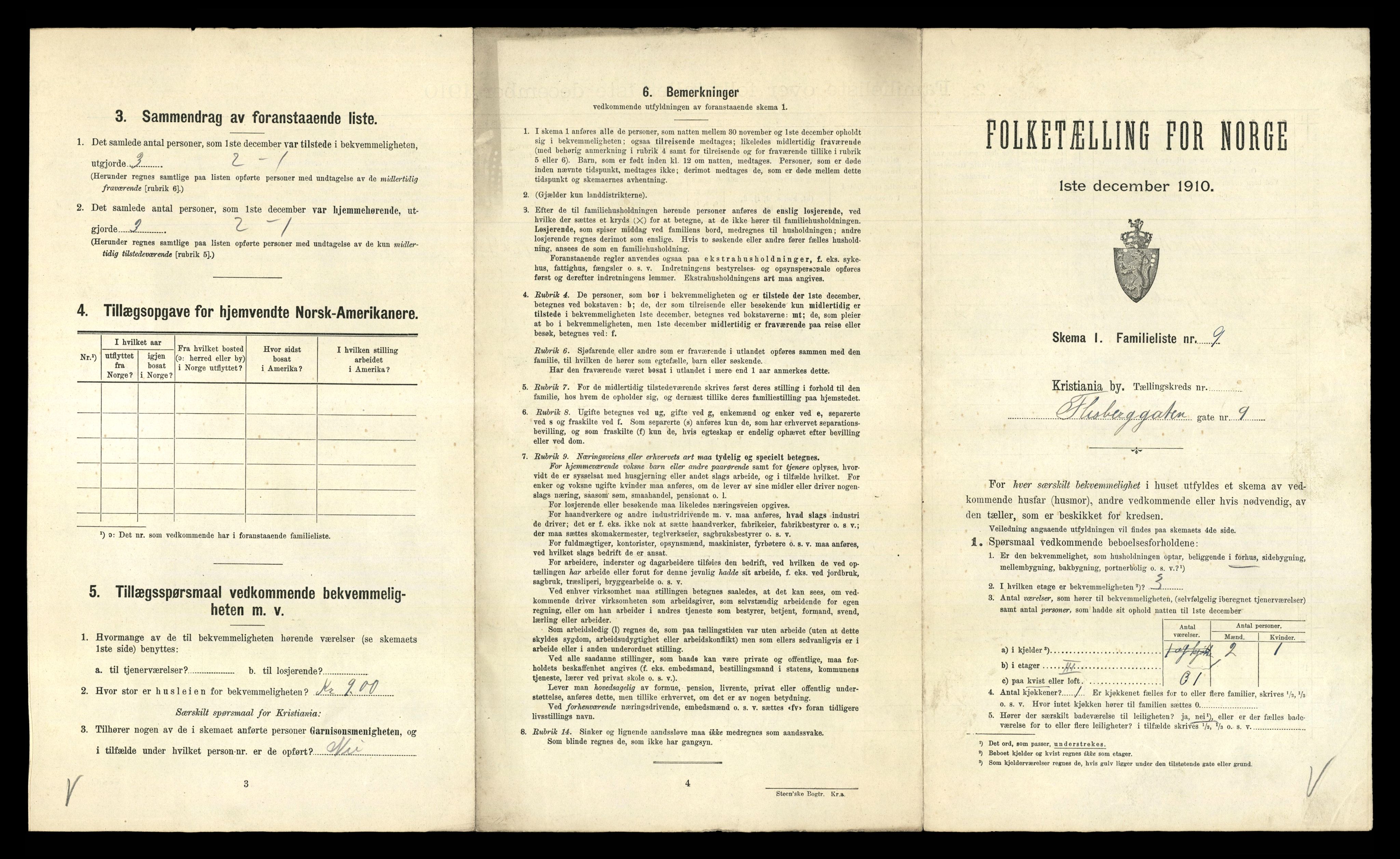 RA, 1910 census for Kristiania, 1910, p. 24205