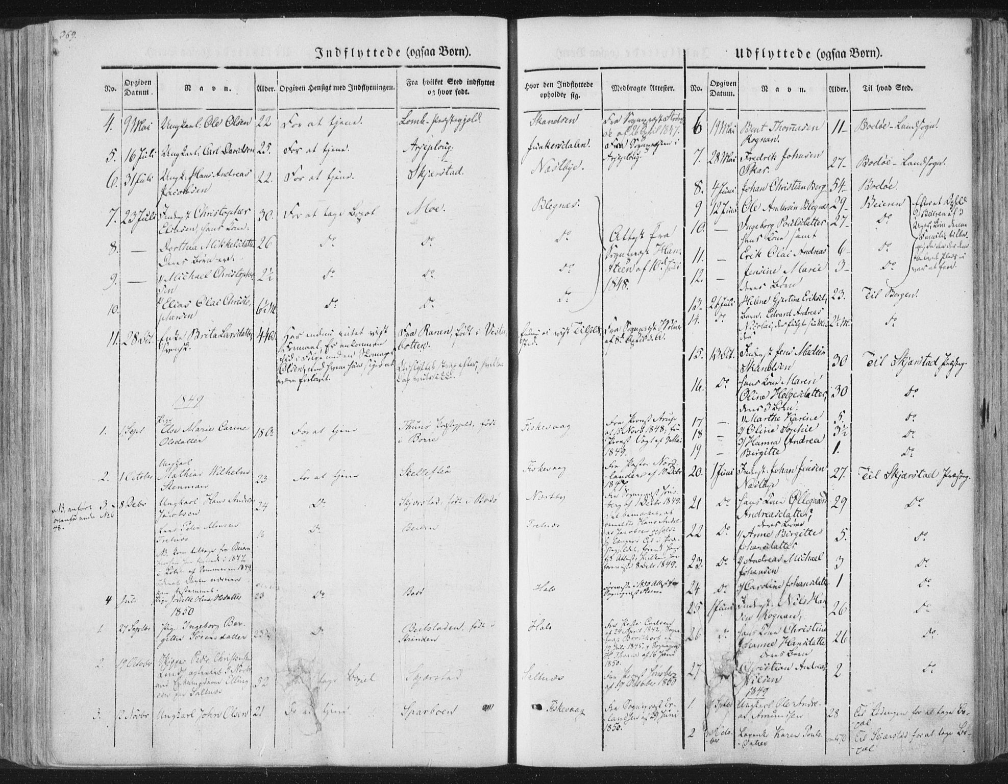 Ministerialprotokoller, klokkerbøker og fødselsregistre - Nordland, SAT/A-1459/847/L0667: Parish register (official) no. 847A07, 1842-1871, p. 369