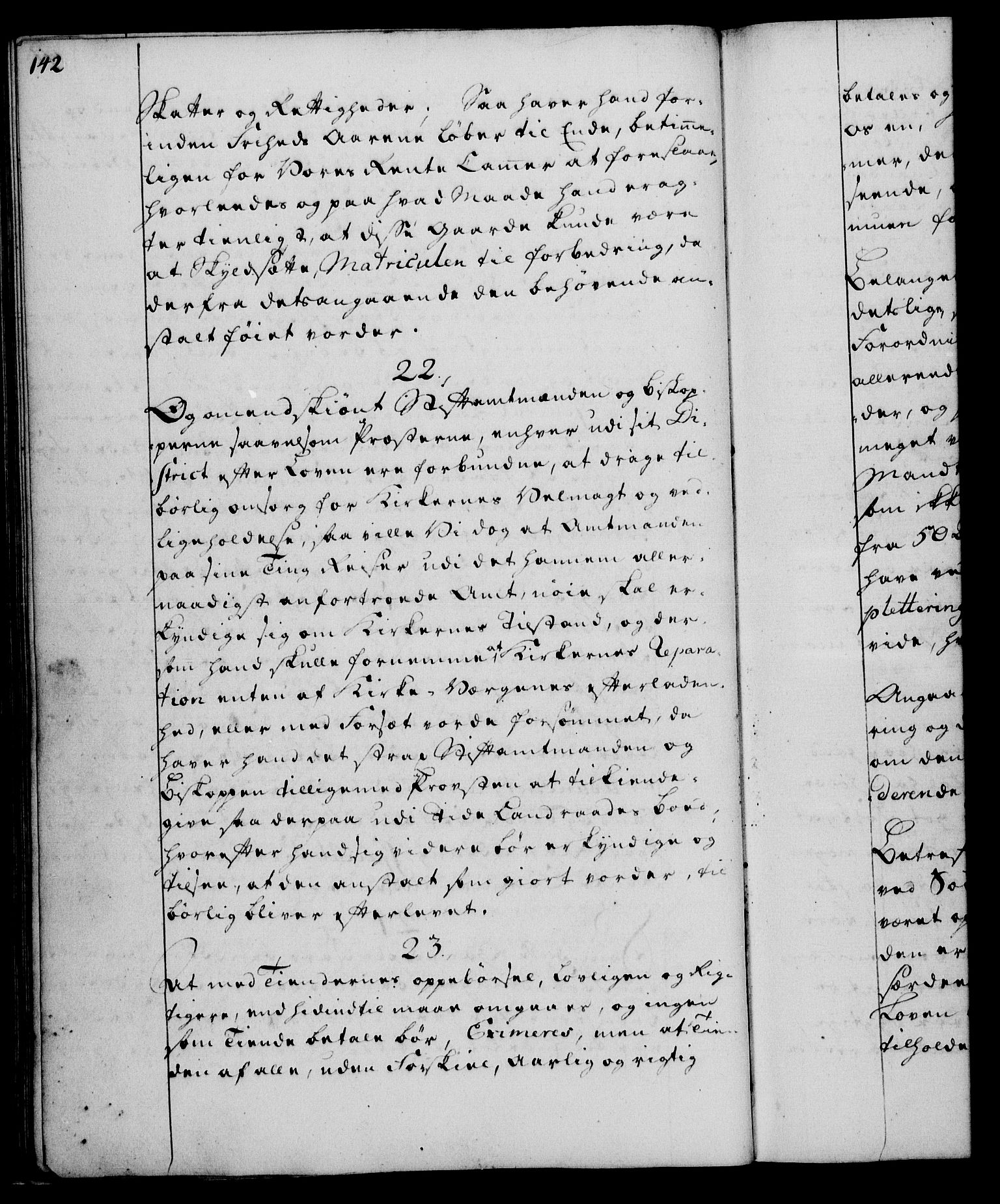 Rentekammeret, Kammerkanselliet, RA/EA-3111/G/Gg/Ggi/L0003: Norsk instruksjonsprotokoll med register (merket RK 53.36), 1751-1775, p. 142