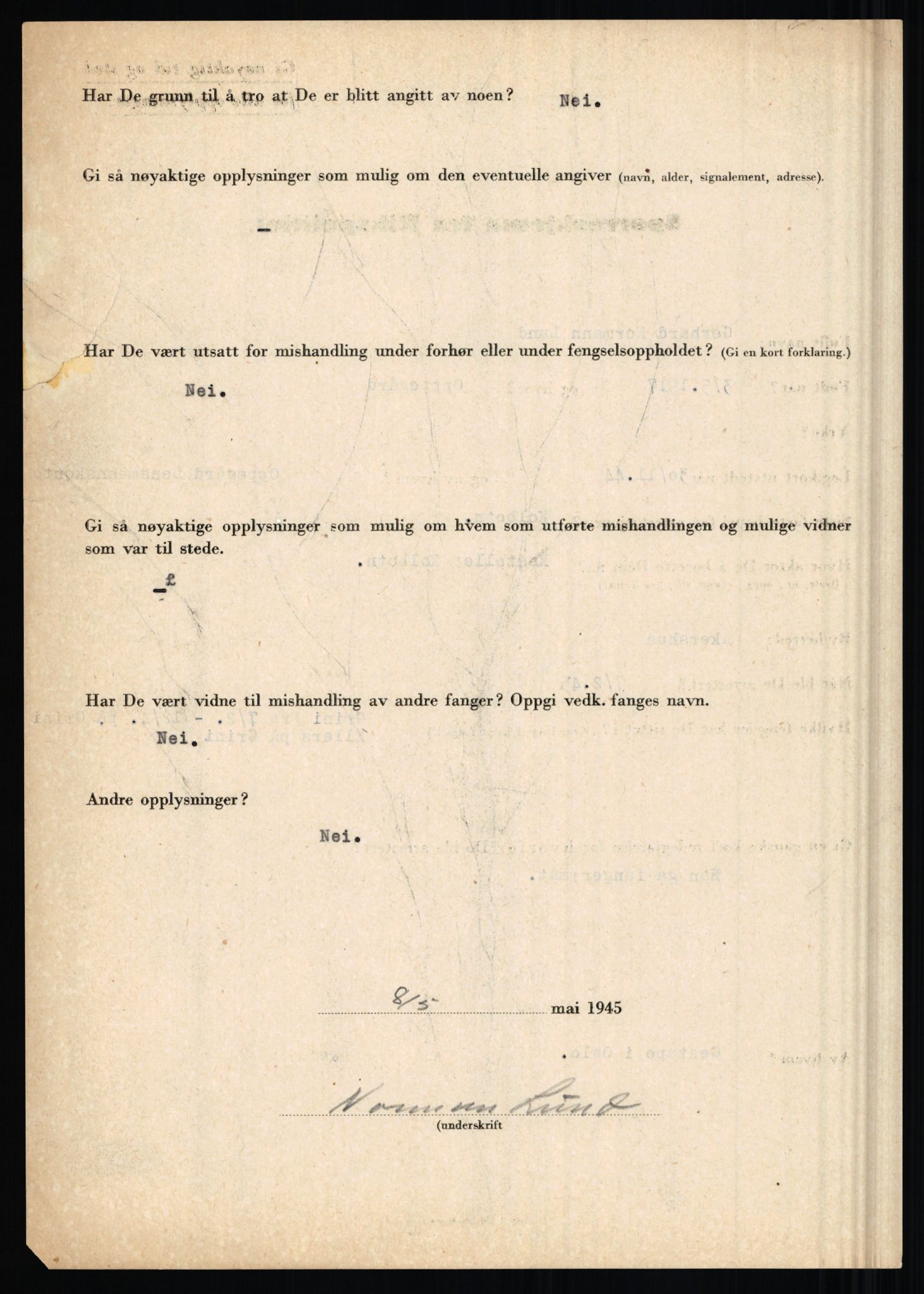 Rikspolitisjefen, AV/RA-S-1560/L/L0011: Lucassen, Oscar Fredrik - Moen, Olav, 1940-1945, p. 46