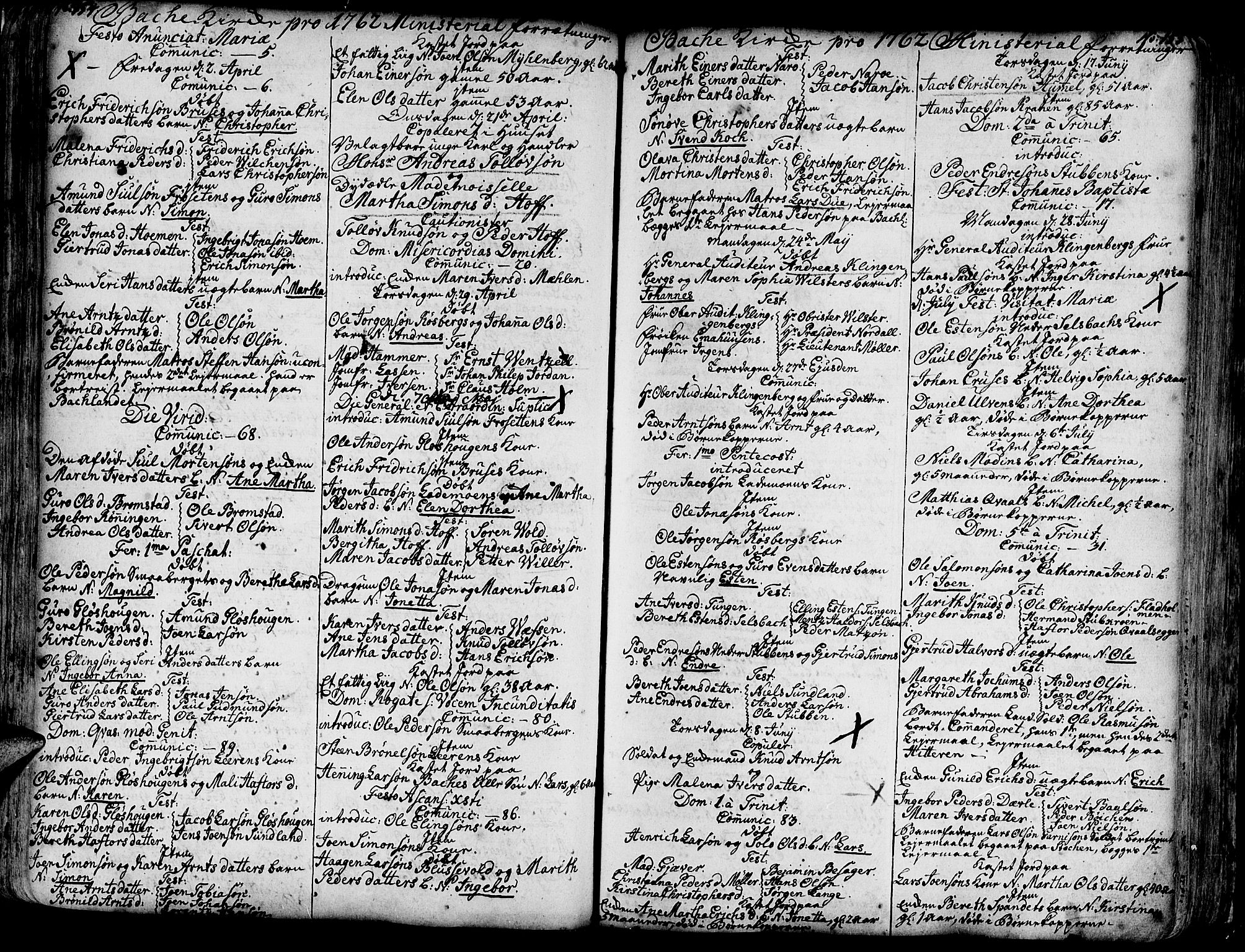 Ministerialprotokoller, klokkerbøker og fødselsregistre - Sør-Trøndelag, SAT/A-1456/606/L0276: Parish register (official) no. 606A01 /2, 1727-1779, p. 154-155